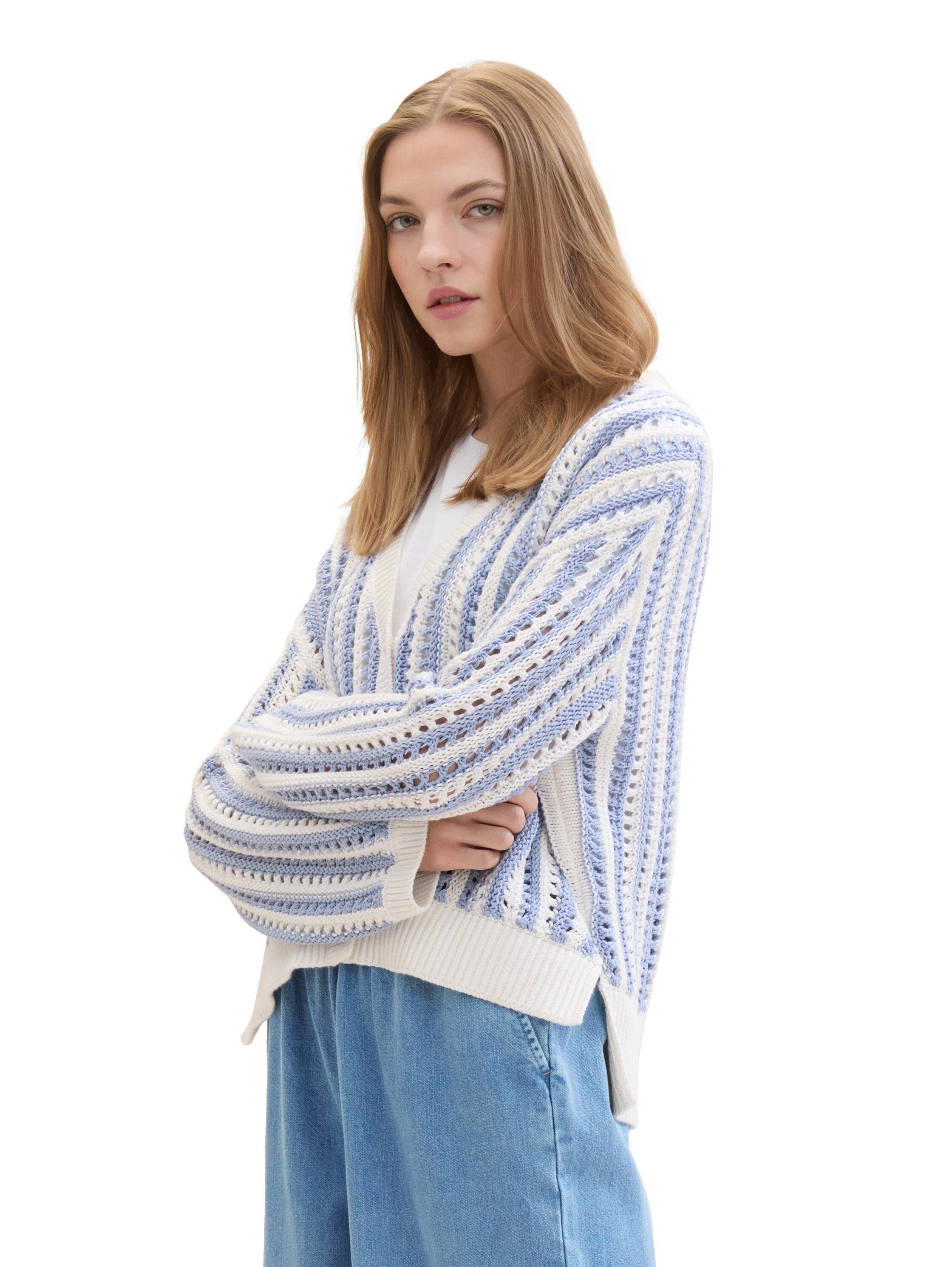 Tom Tailor Denim Cardigan van breiwerk en met knoopsluiting