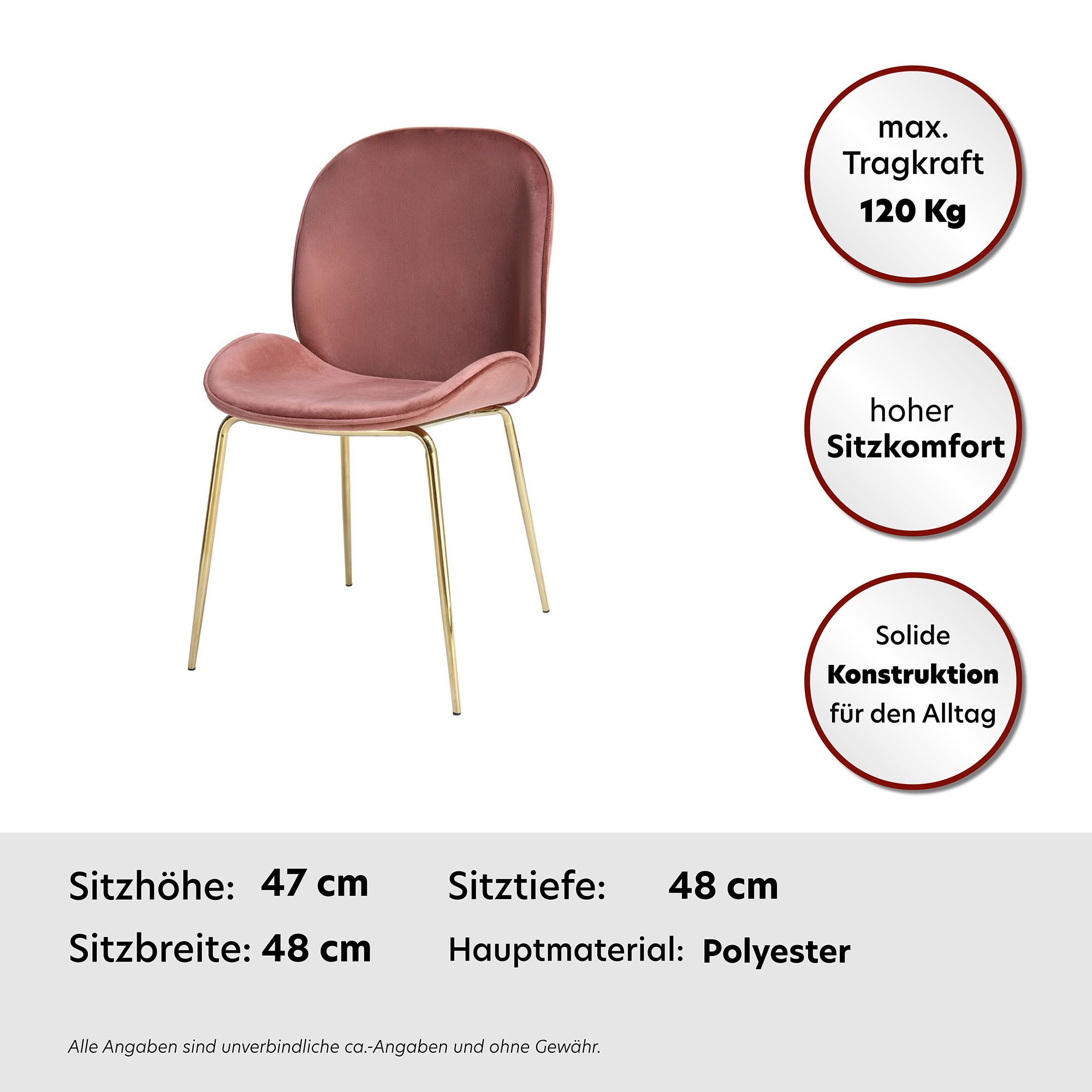 Kayoom Stoel Charlize 110 2-pack, TOPSELLER! Eetkamerstoelen, moderne uitstraling (set, 2 stuks)