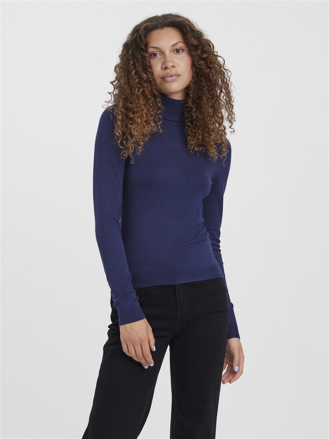 Vero Moda Coltrui VMGLORY LS ROLLNECK BLOUSE GA NOOS