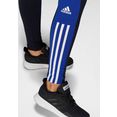 adidas sportswear legging color block cut 3-stripes cotton leggings blauw