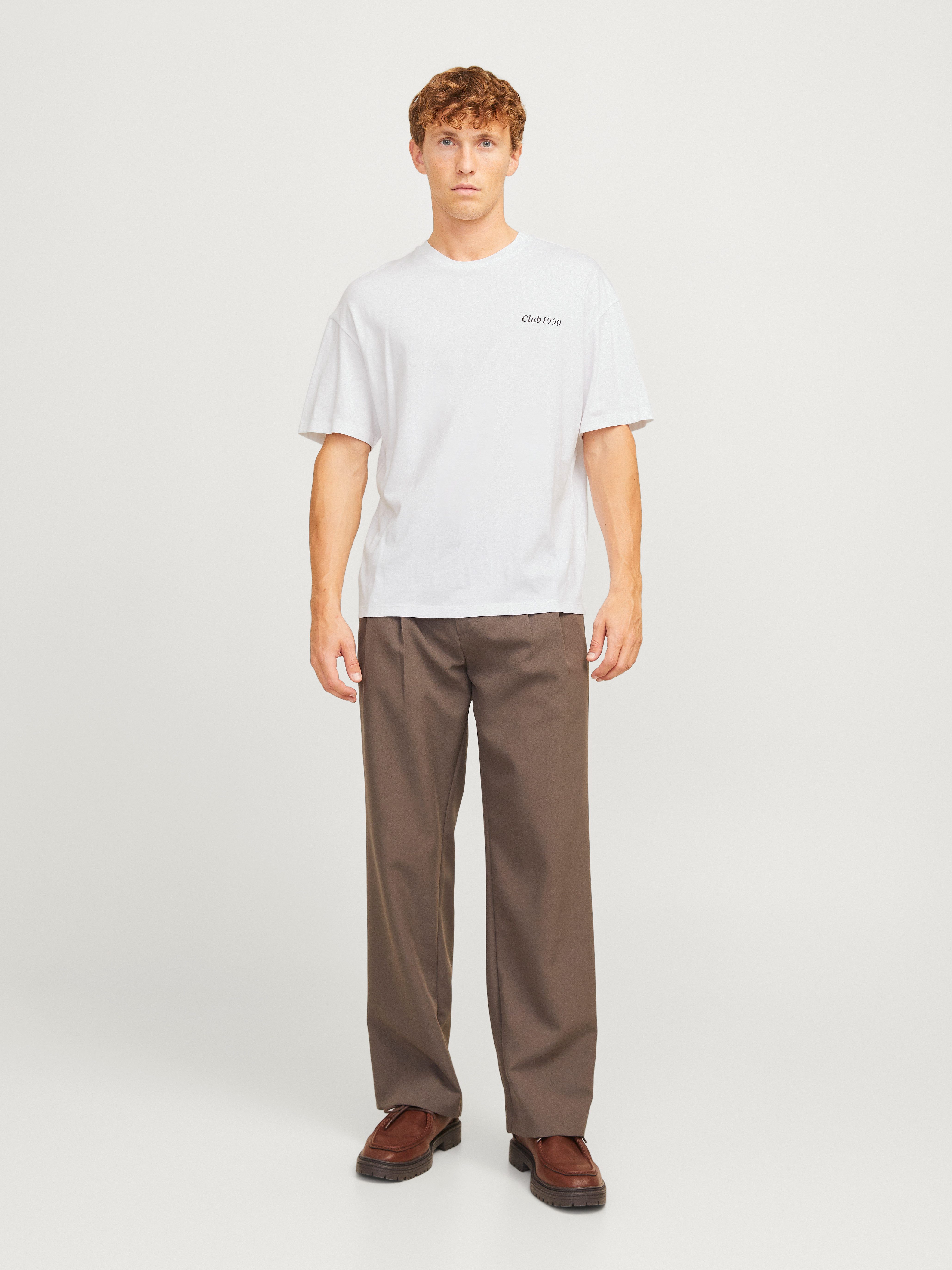 Jack & Jones Shirt met ronde hals JJEBRADLEY GRAPHIC TEE SS O-NECK NOOS