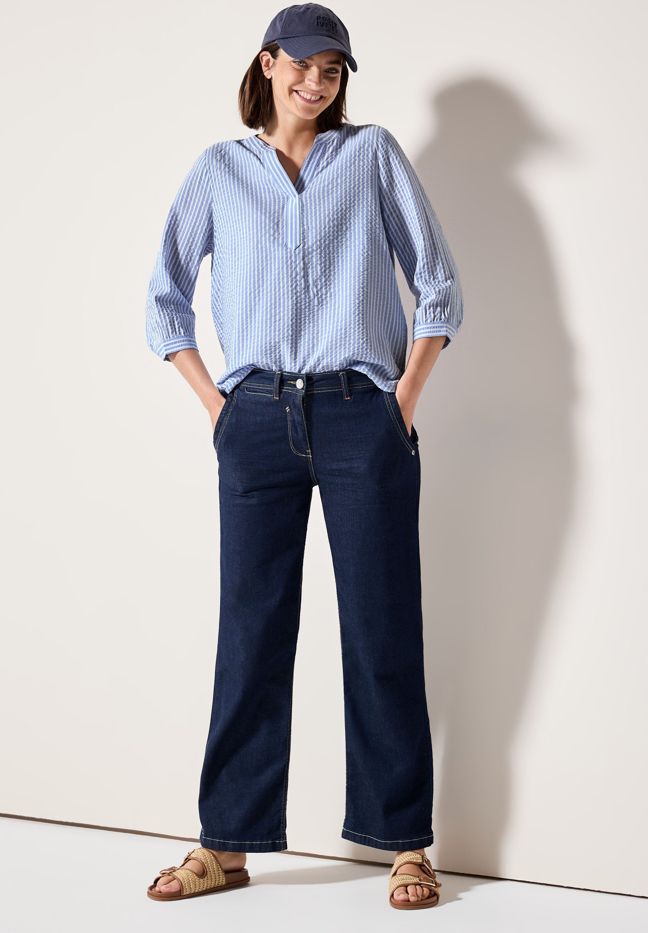 Cecil Klassieke blouse met streepmotief