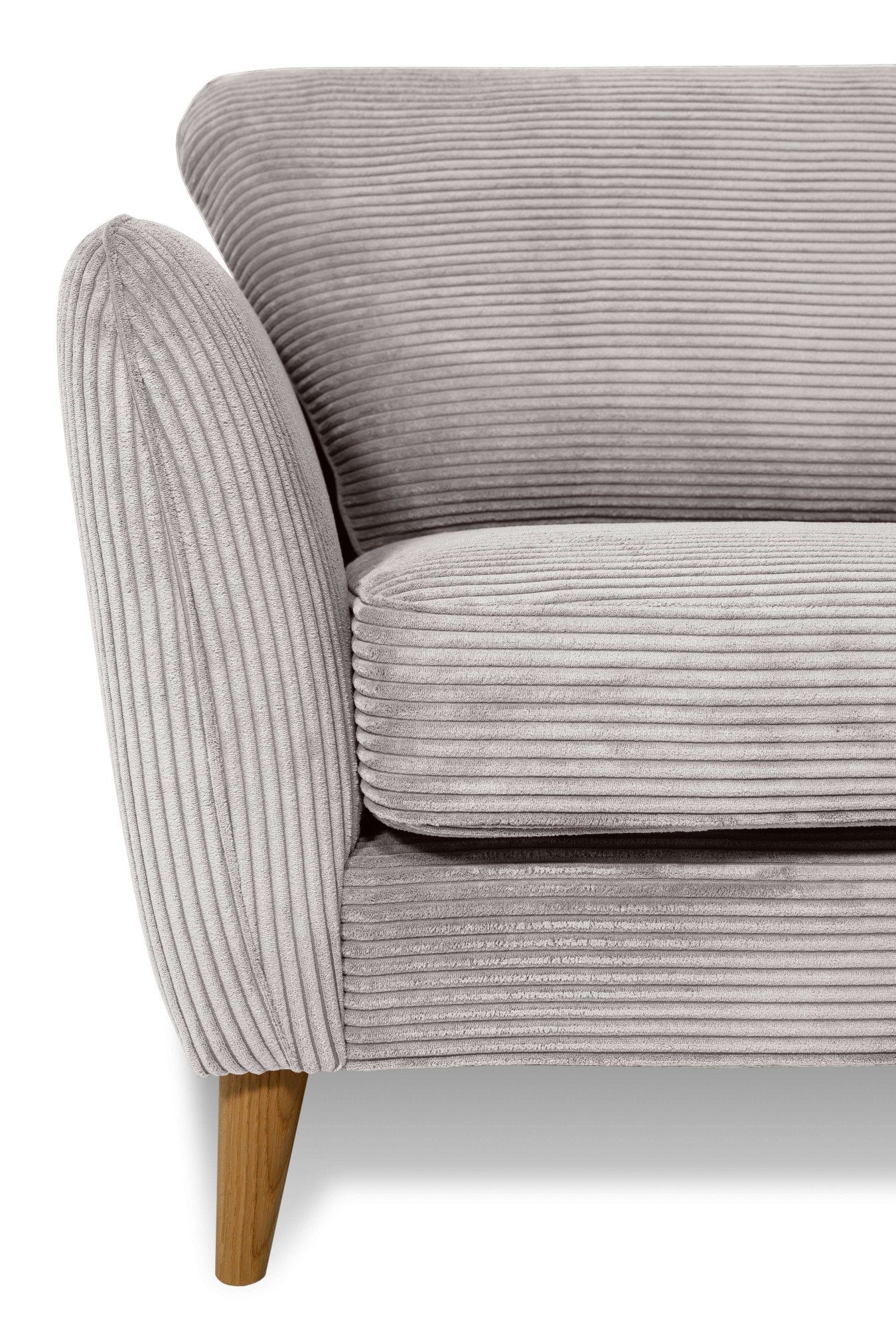 Home affaire 2-zitsbank MARSEILLE compact bank 170 cm, cord, vlakke weefsel, structuur, geweven stof