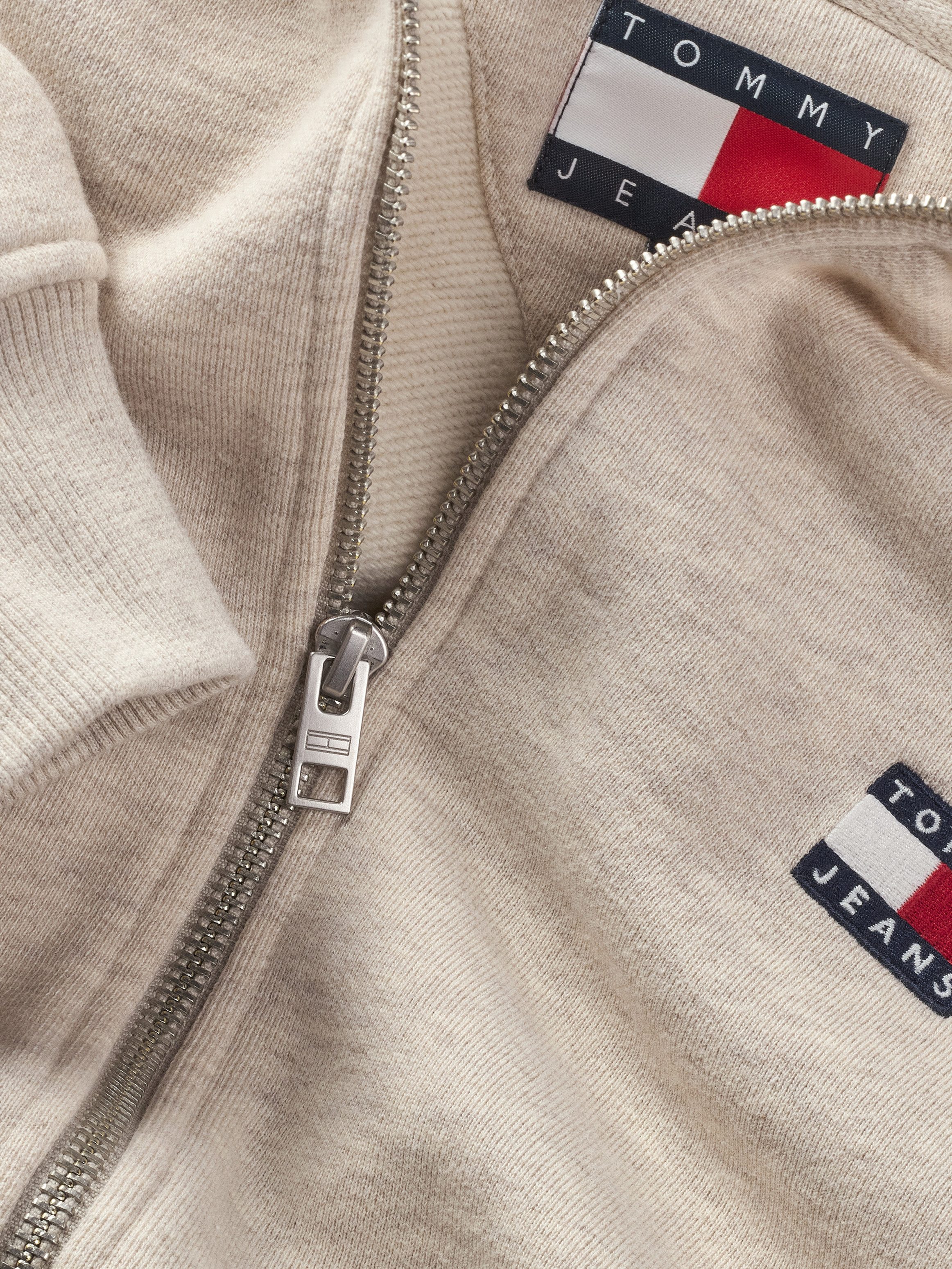Tommy Jeans Curve Sweatshirt TJW BOXY BADG in grote maten, 2-weg rits, met logoborduring