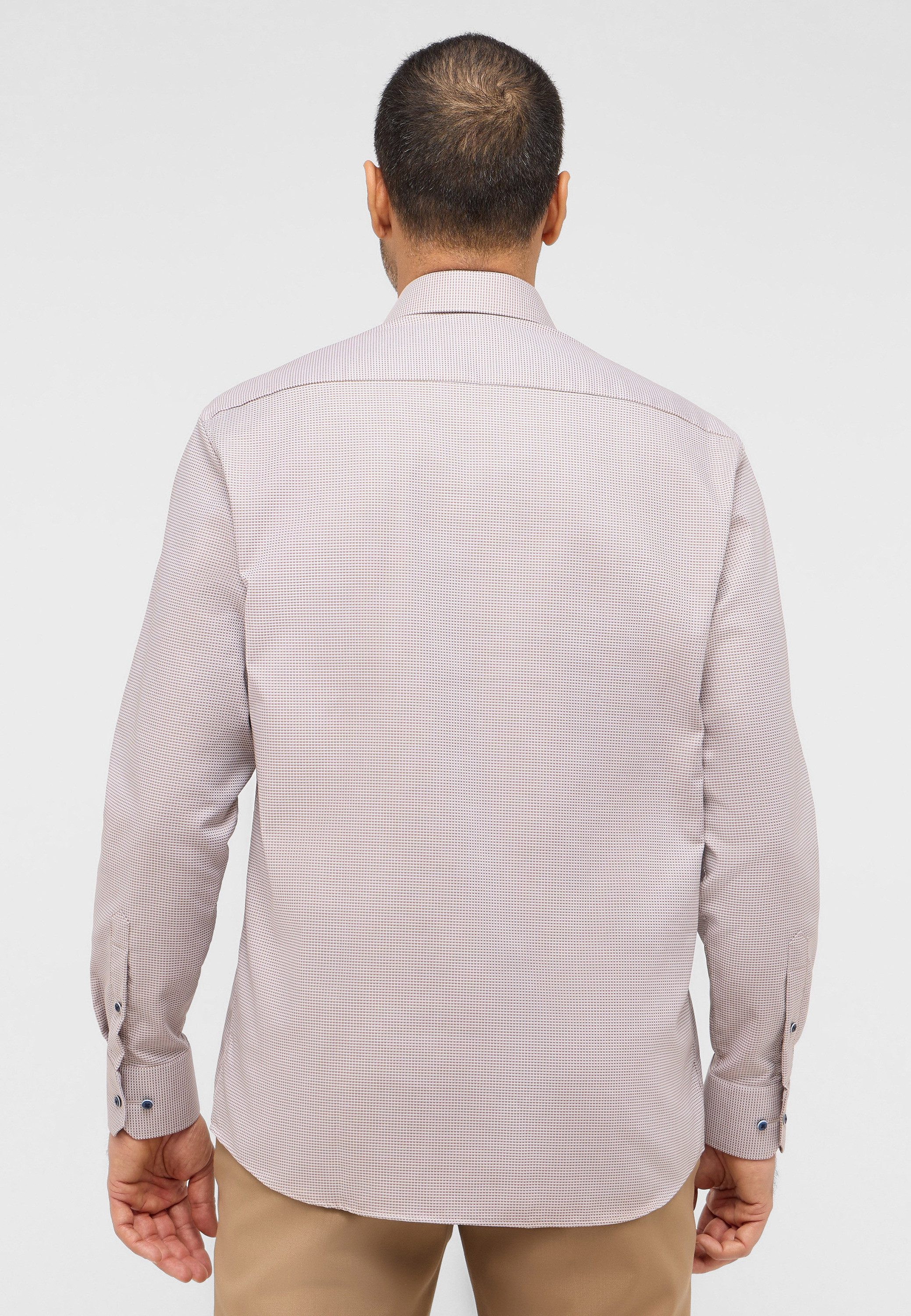 Eterna Overhemd met lange mouwen Comfort fit NON IRON (strijkvrij)