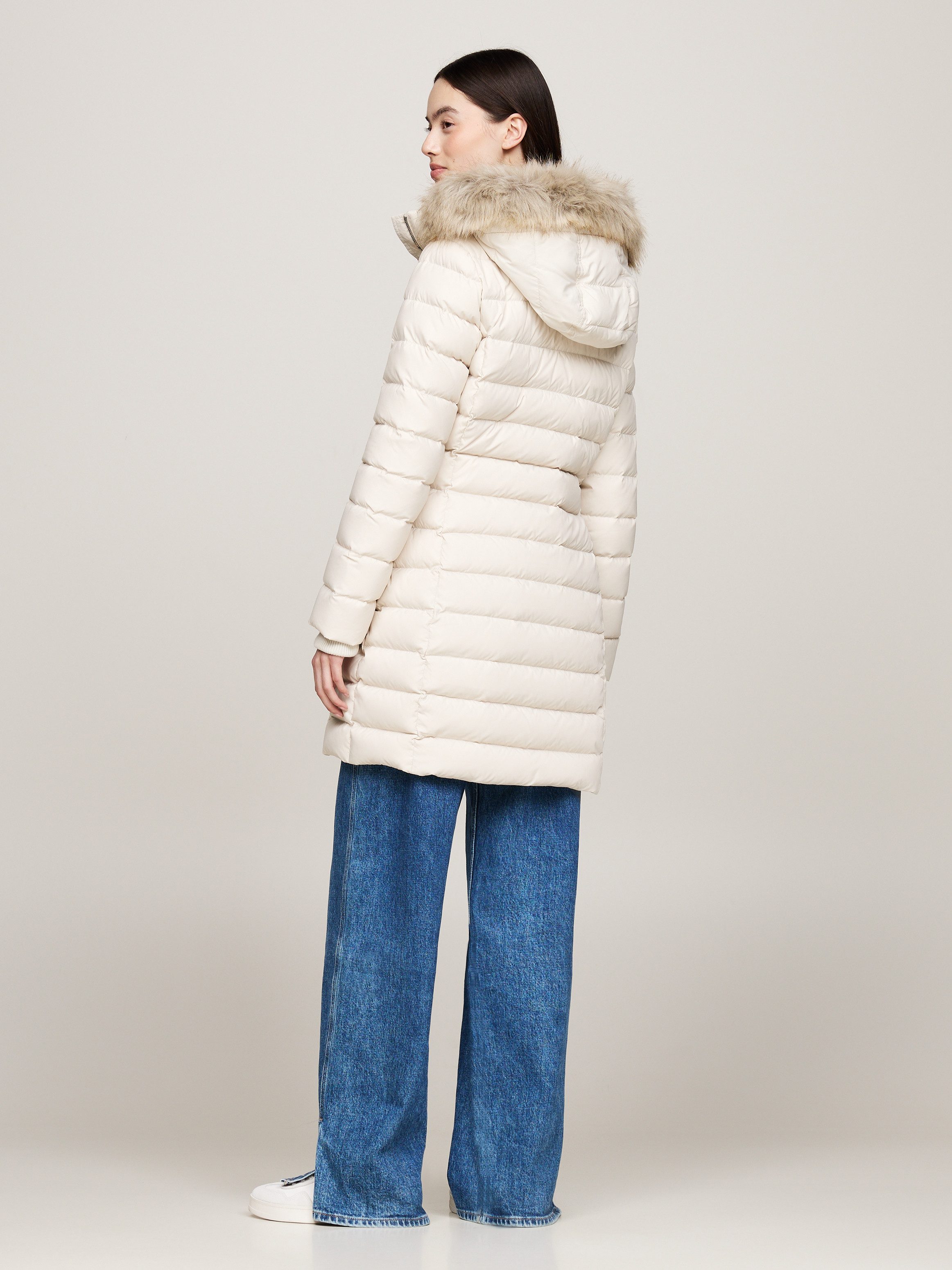 TOMMY JEANS Gewatteerde jas TJW ESSENTIAL HOODED DOWN COAT