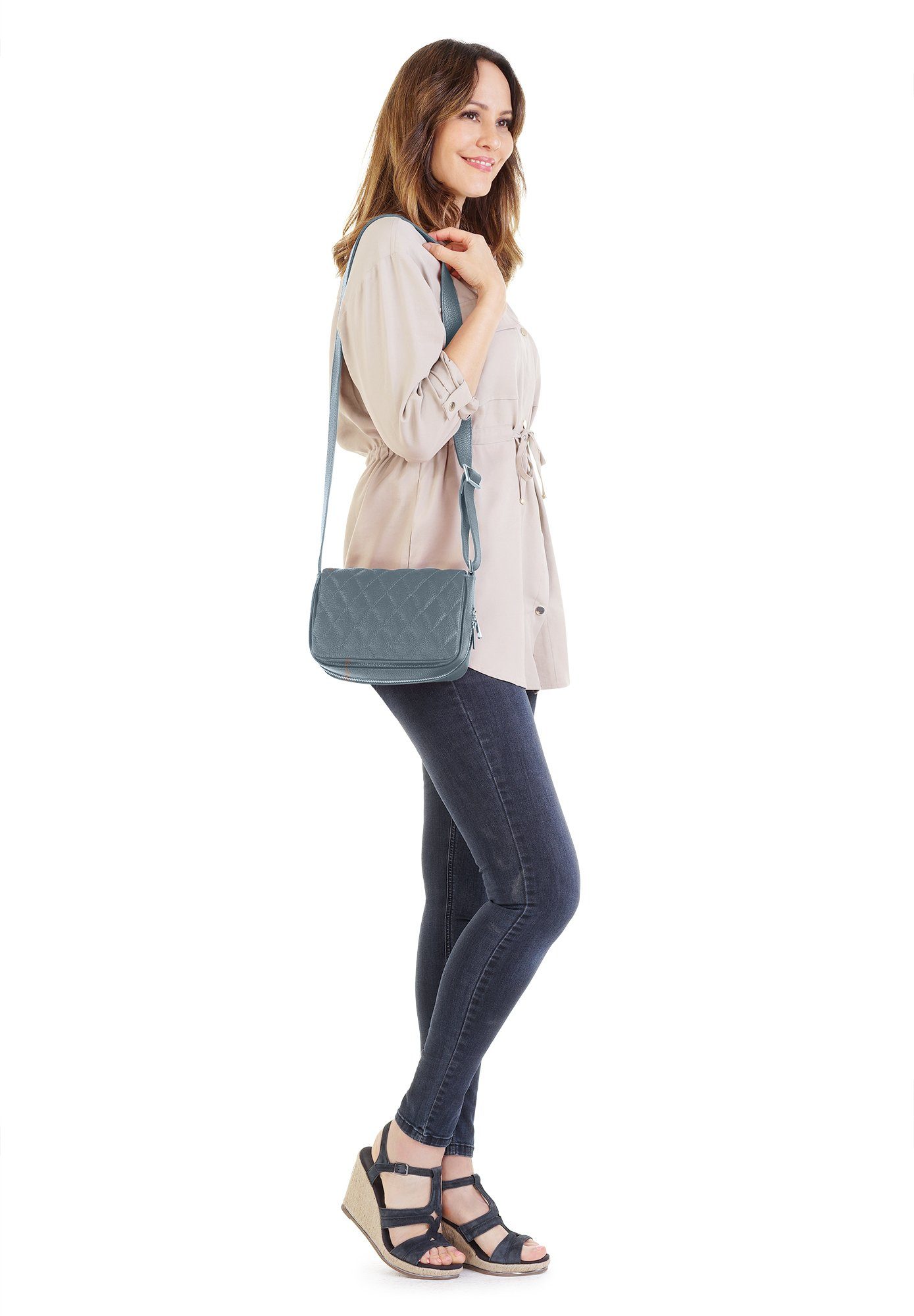 Cluty Tas echt leer, made in italy
