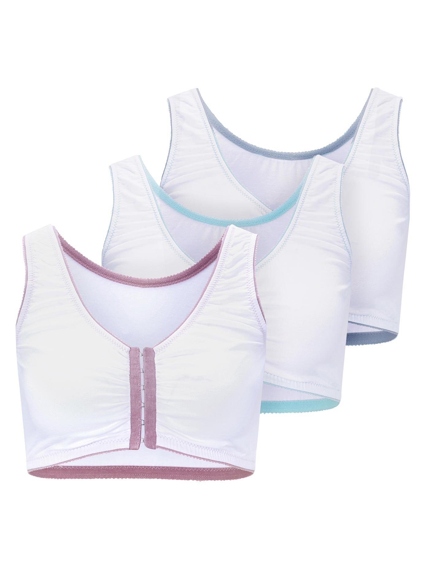 wäschepur Bustier (3-delig, Set van 3) dames bustiertops maat 40/42 wit