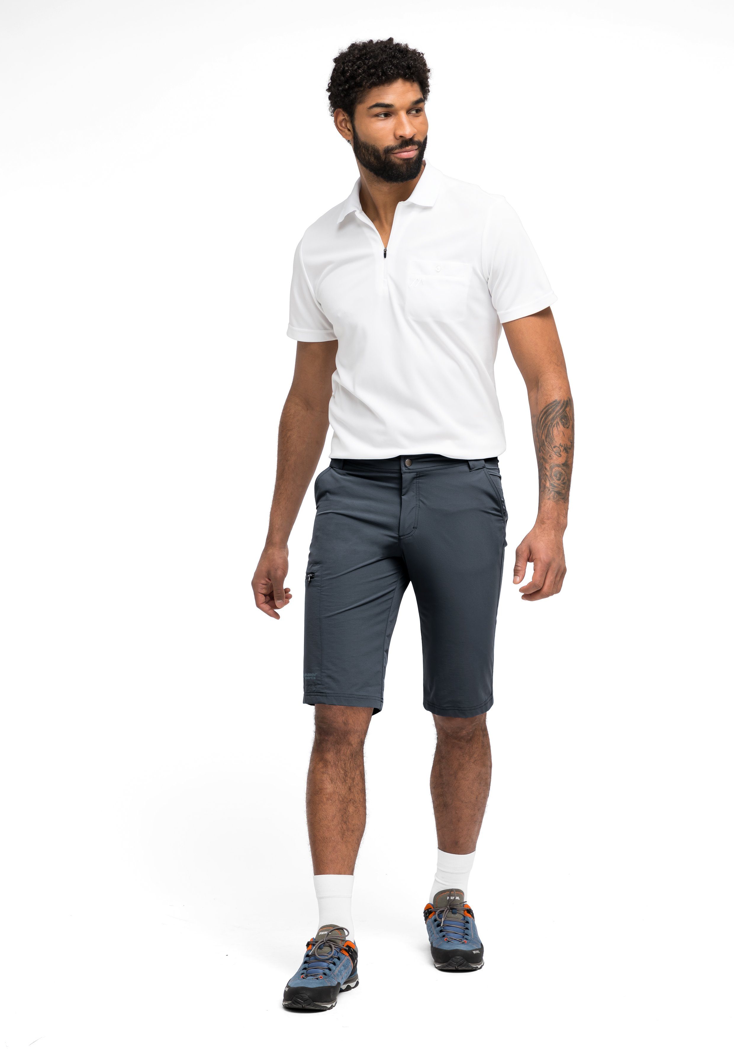Maier Sports Functionele short Norit Short M Heren shorts, korte outdoorbroek, bermuda met 5 zakken, regular fit