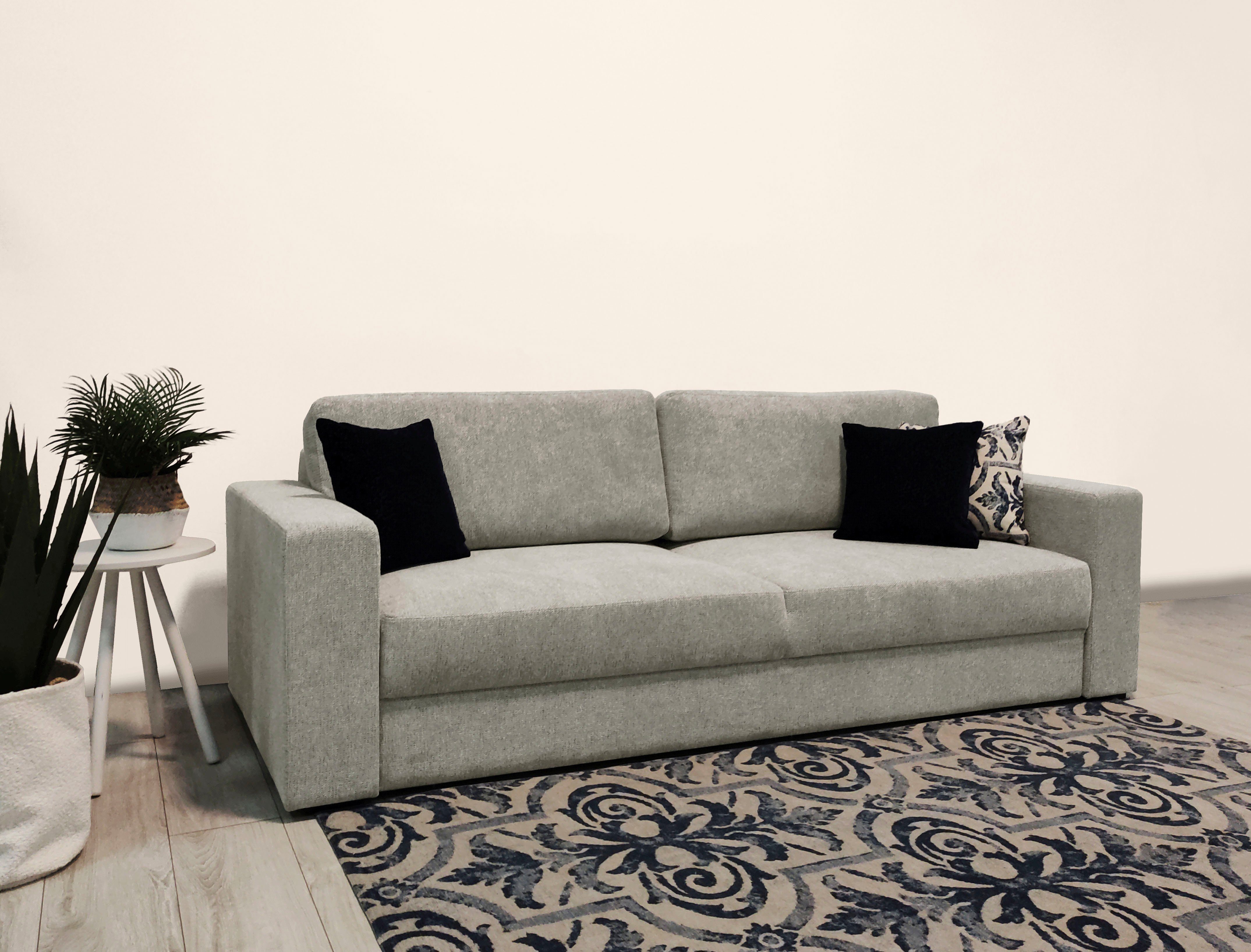 Home affaire Slaapbank Calrence met opklapbare slaapfunctie, twee armleuningversies in de serie