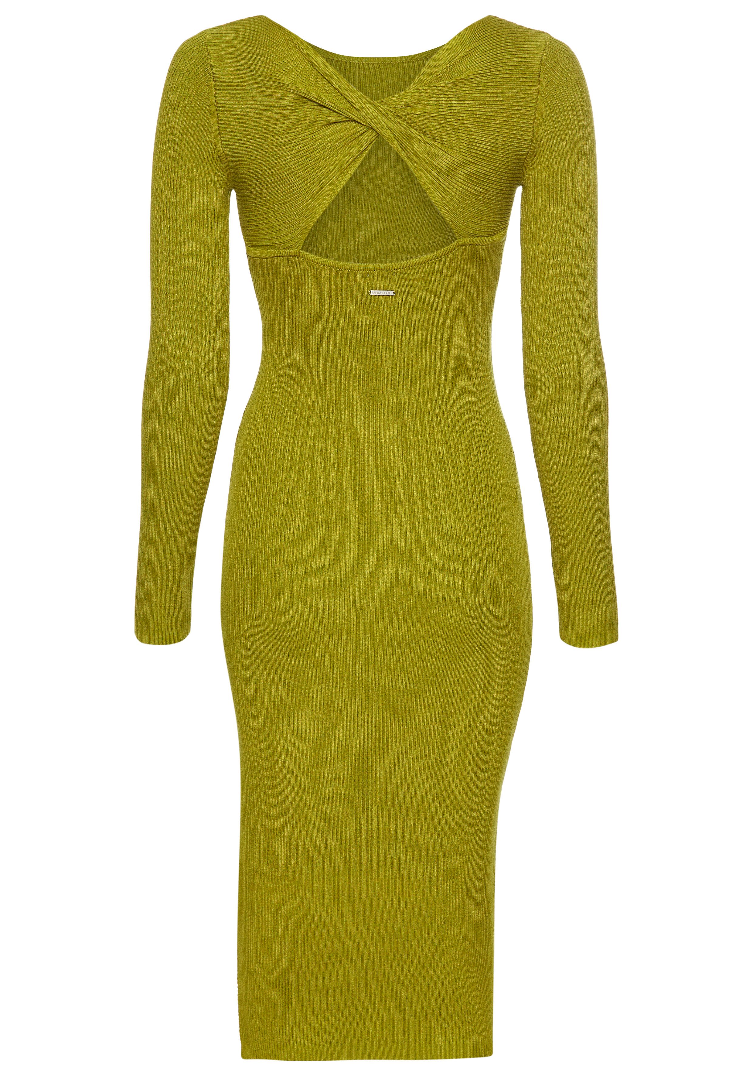 Laura Scott Gebreide jurk met stijlvolle knoopdetail