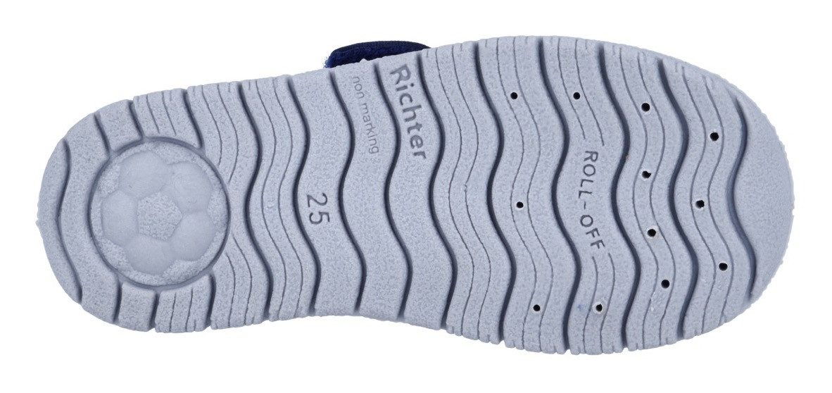 Richter Pantoffels Mailo WMS: Medium Klittenbandschoen met allover print, maat sjabloon om te downloaden