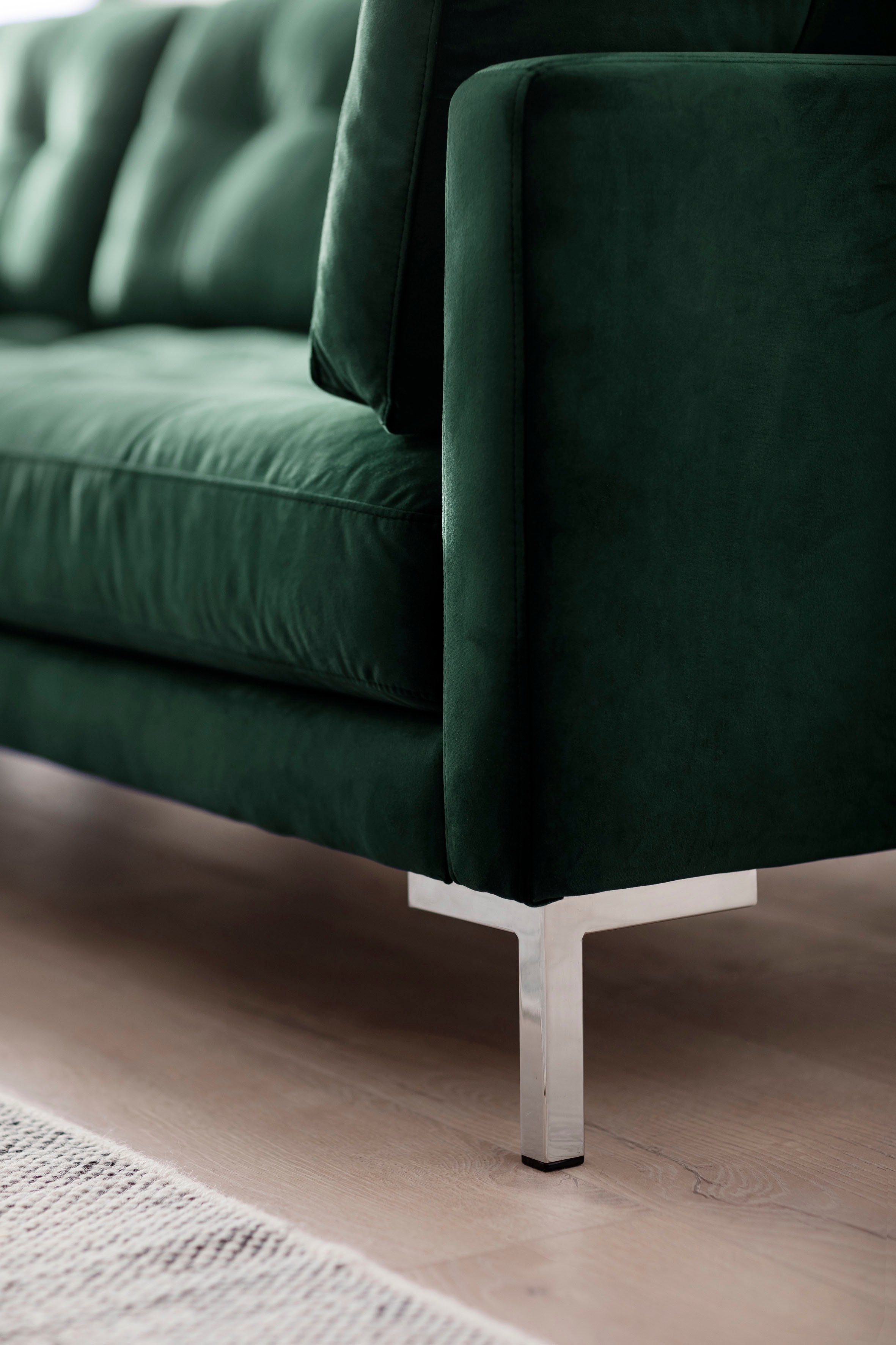 Trends by HG Hoekbank Landau L-vorm in cordstof met metalen voet