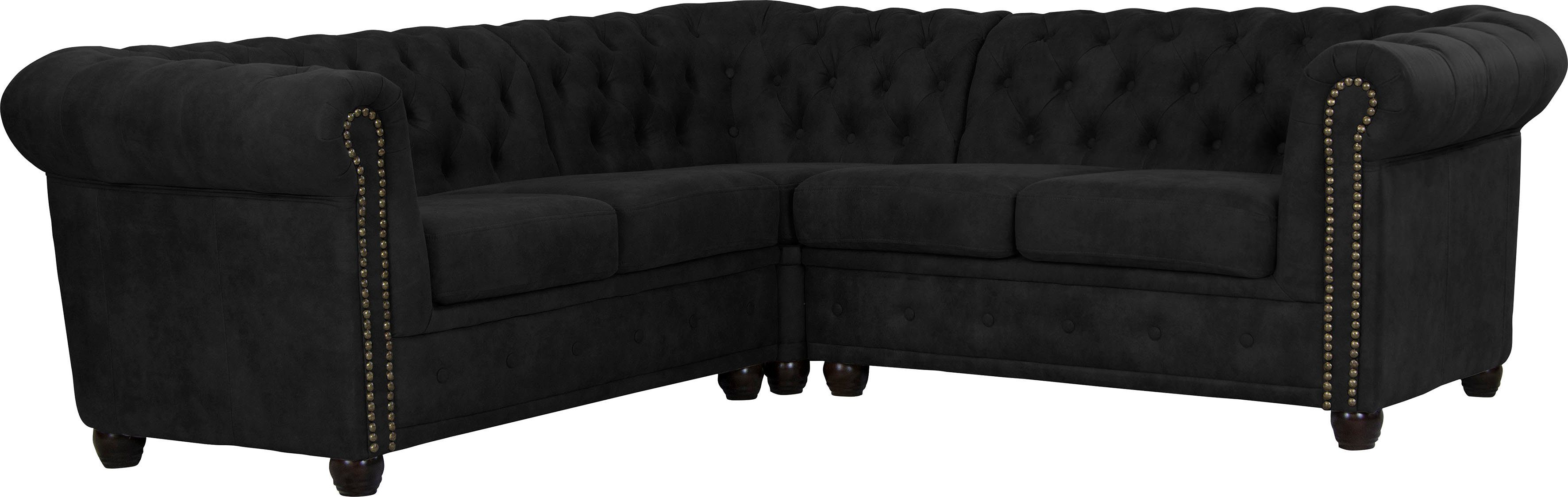 Home affaire Chesterfield-bank Rysum L-vorm Chesterfield-look, gelijkbenig