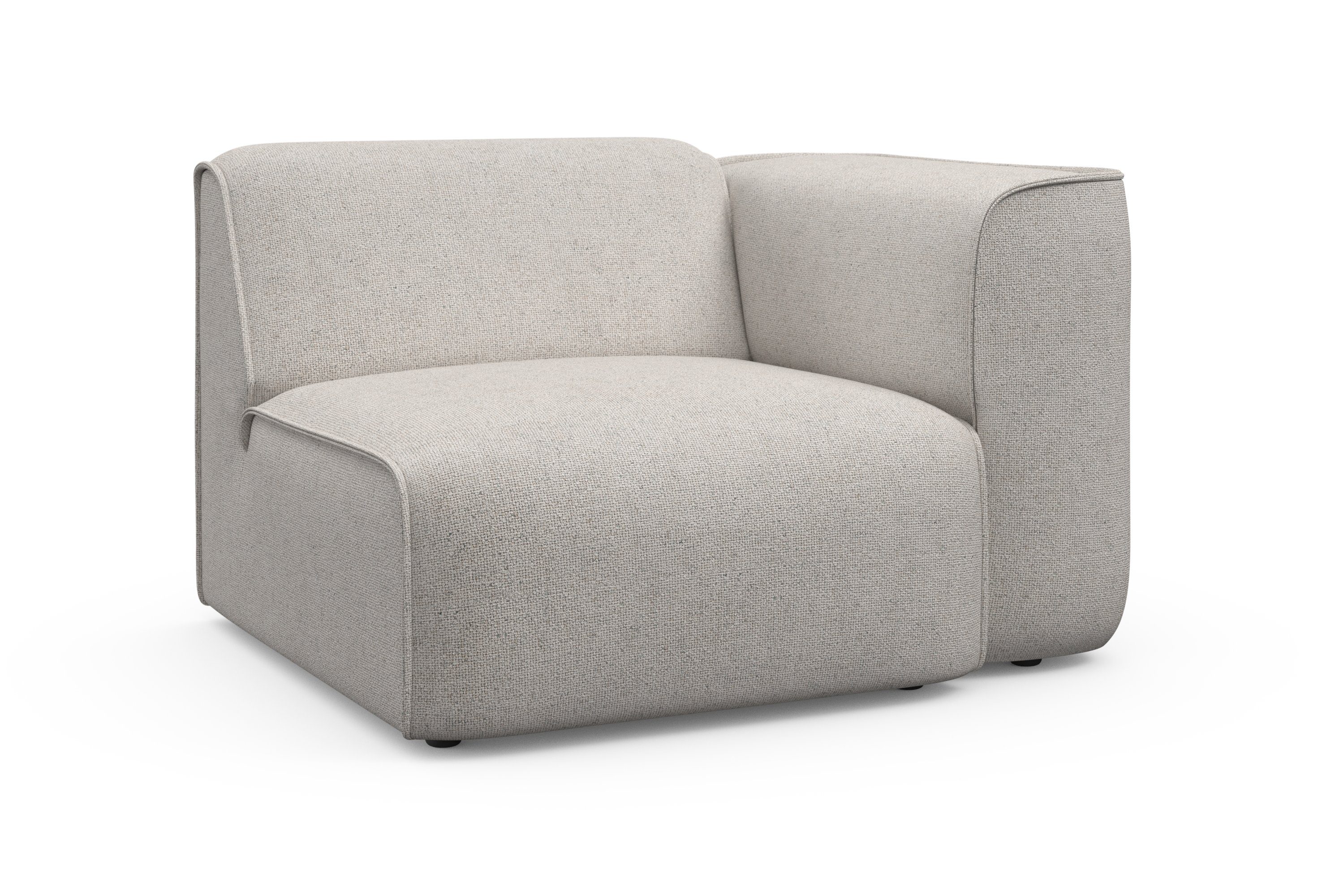 RAUM.ID Fauteuil Merid sofa-hoekelement, afmetingen B/D/H: 109/97/46 cm als module of apart te gebruiken, voor individuele samenstelling