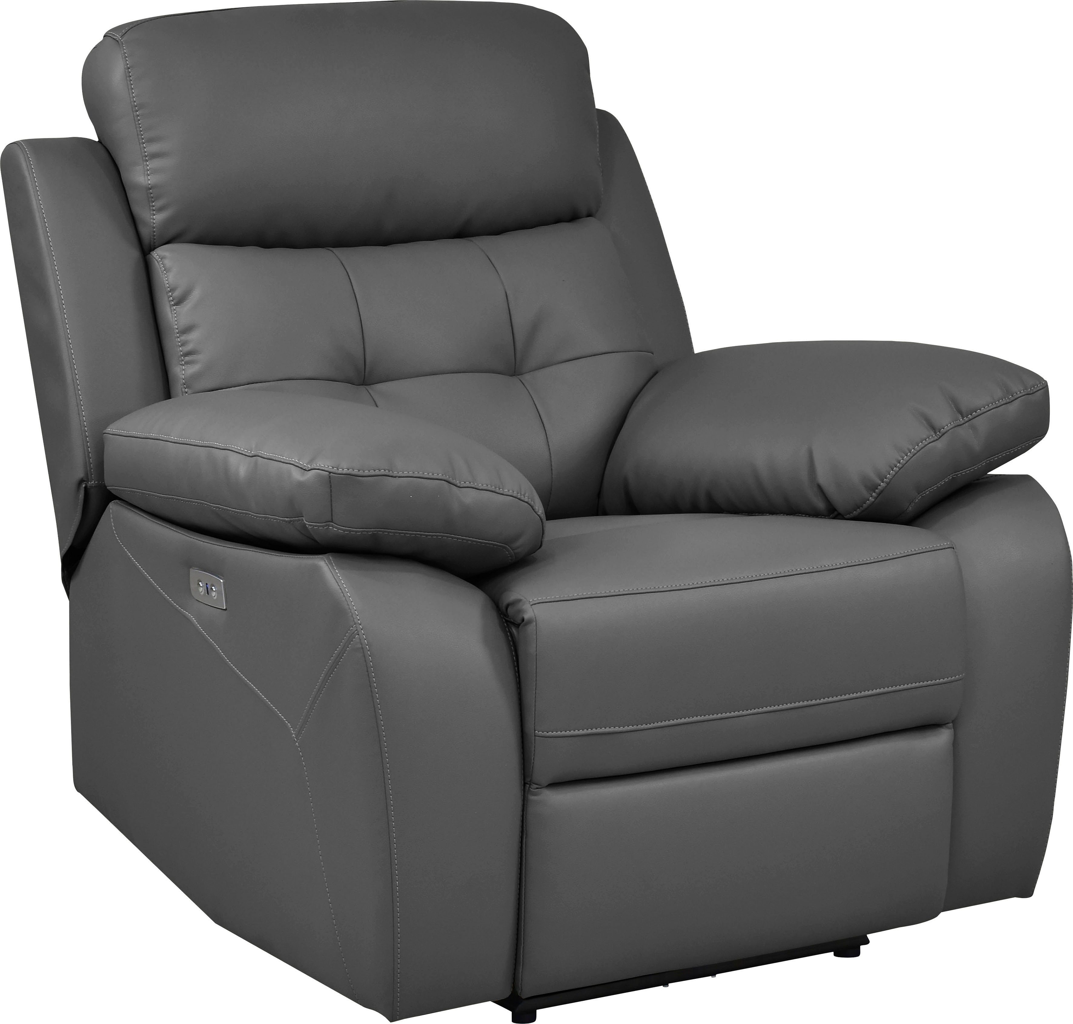 Home affaire Relaxfauteuil Lannilis met ligfunctie, tv-stoel met handmatige of elektrische relaxfunctie, lichtgrijs