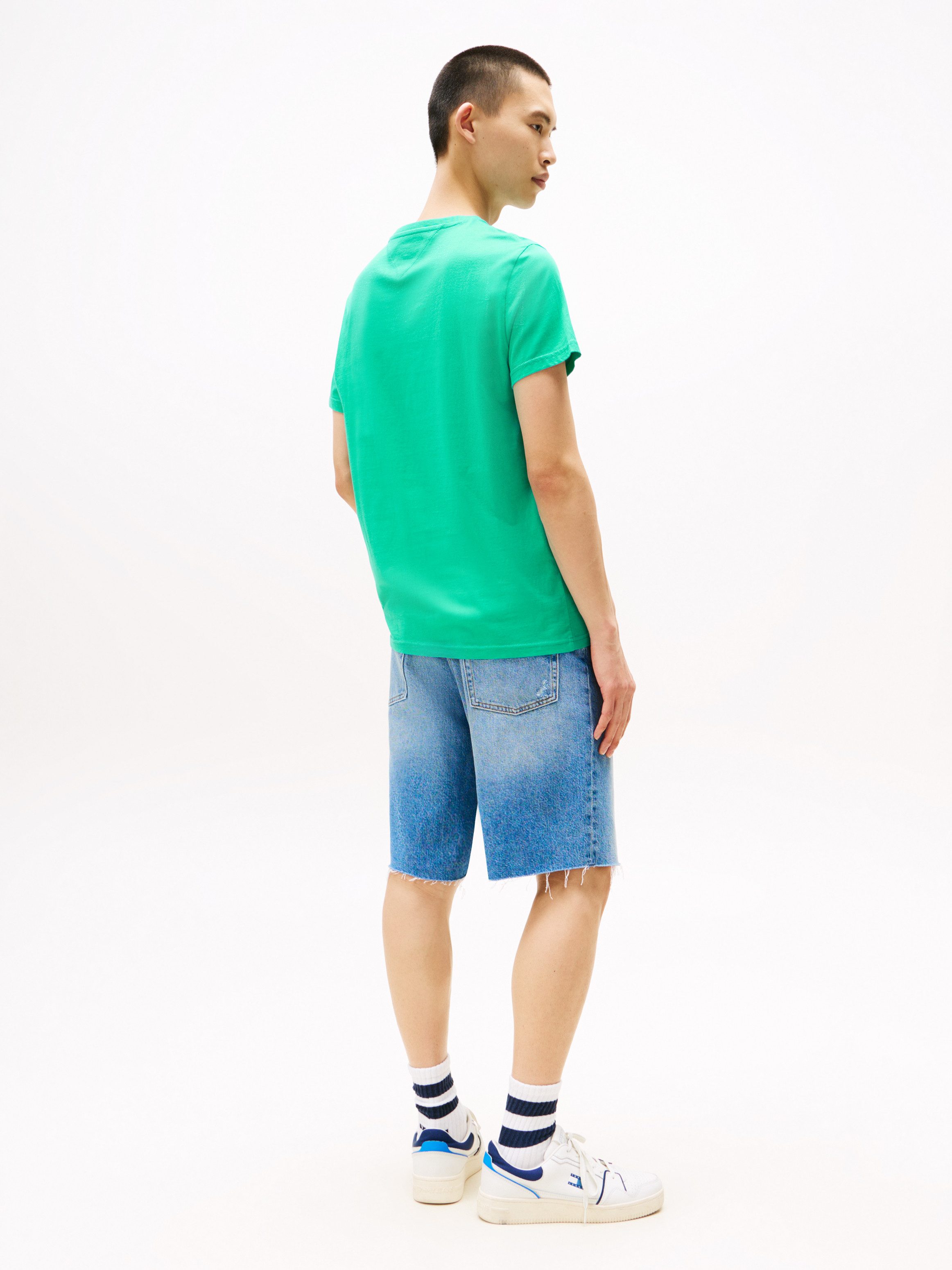 TOMMY JEANS T-shirt TJM SLIM ESSENTIAL FLAG TEE EXT