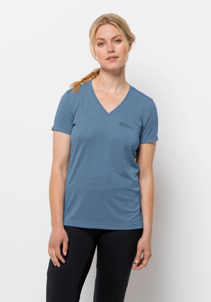 Jack Wolfskin Crosstrail T-Shirt Women Functioneel shirt Dames XS elemental blue elemental blue