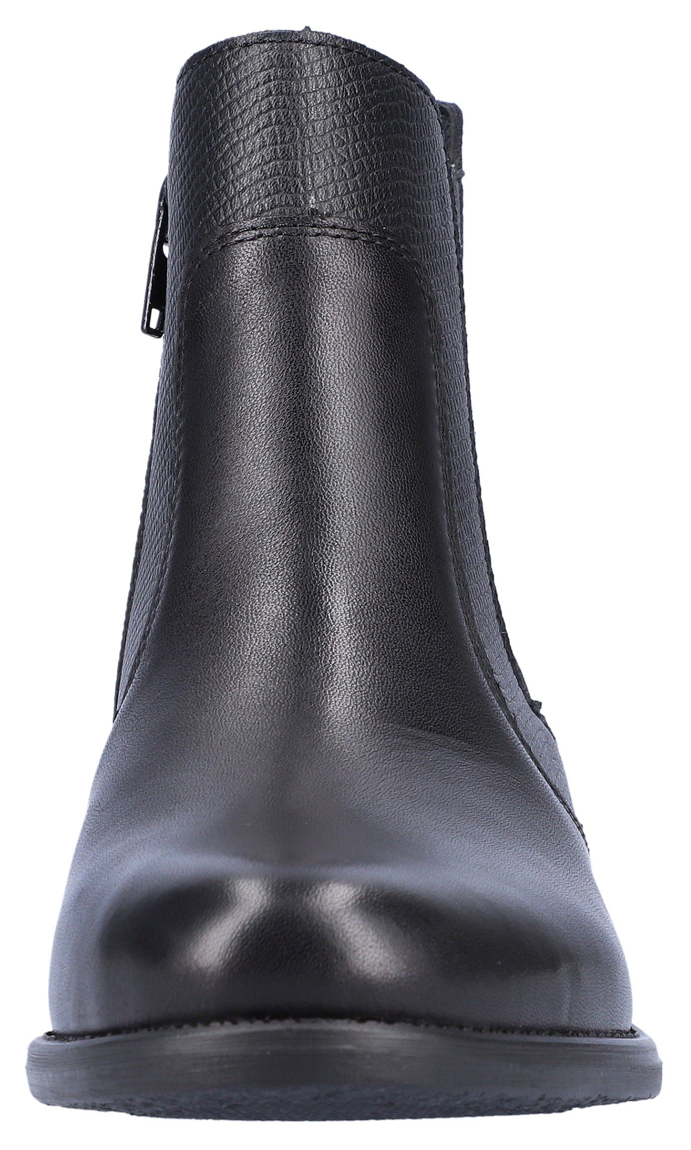 Remonte Chelsea-boots blokhak, laarsjes, business schoen, accenten in reptiel-look