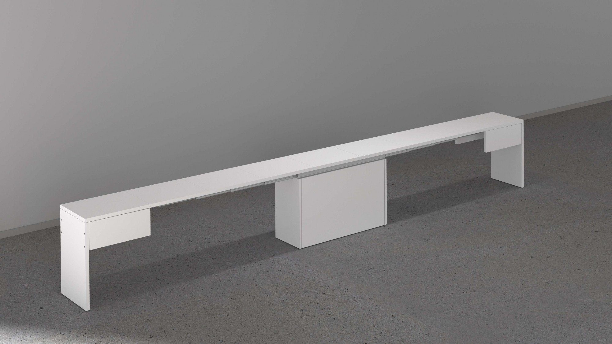 INOSIGN Zitbank Praktika, Zitbank, Bank met uittrekfunctie, uittrekbaar van 66 naar 290 cm (1 stuk)
