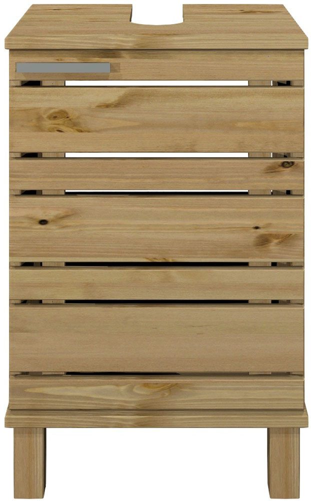 Home affaire Wastafelonderkast Josie Breedte 40 cm, van massief hout, metalen greep, 1 deur