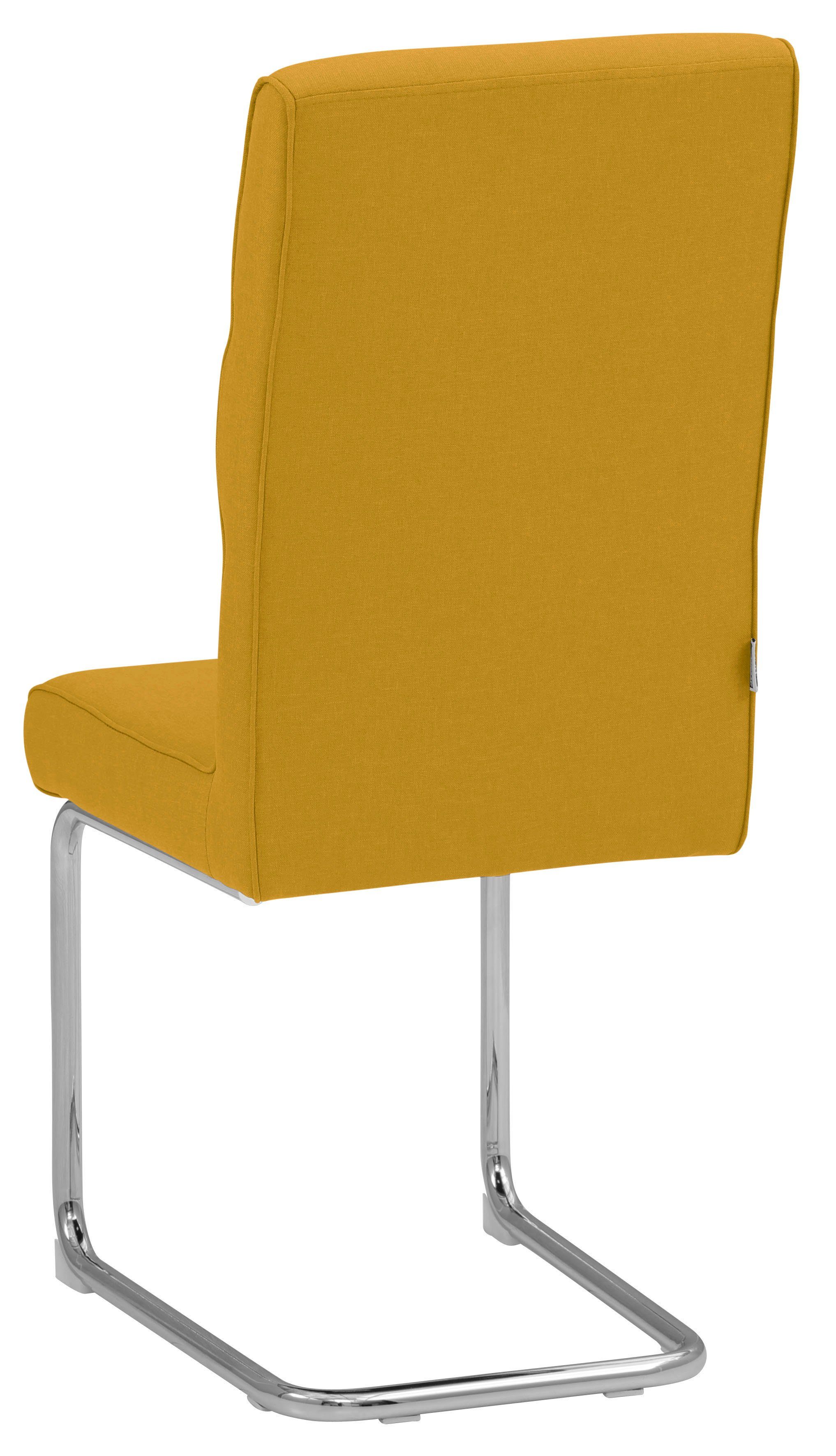 INOSIGN Vrijdragende stoel Lano in een set van 2, zacht beklede zitting, onderstel van metaal, zithoogte 50 cm