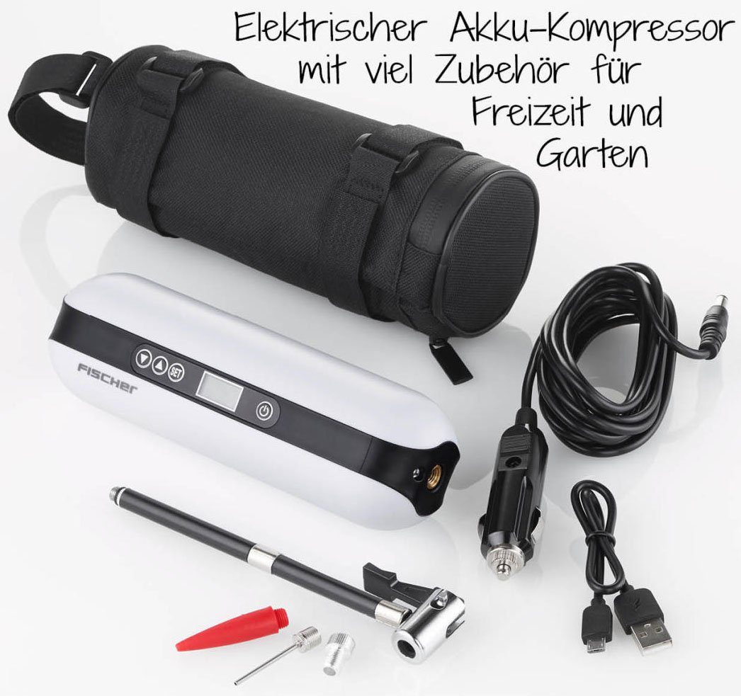 Fischer Accu-luchtpompje Accu-compressor inclusief powerbank