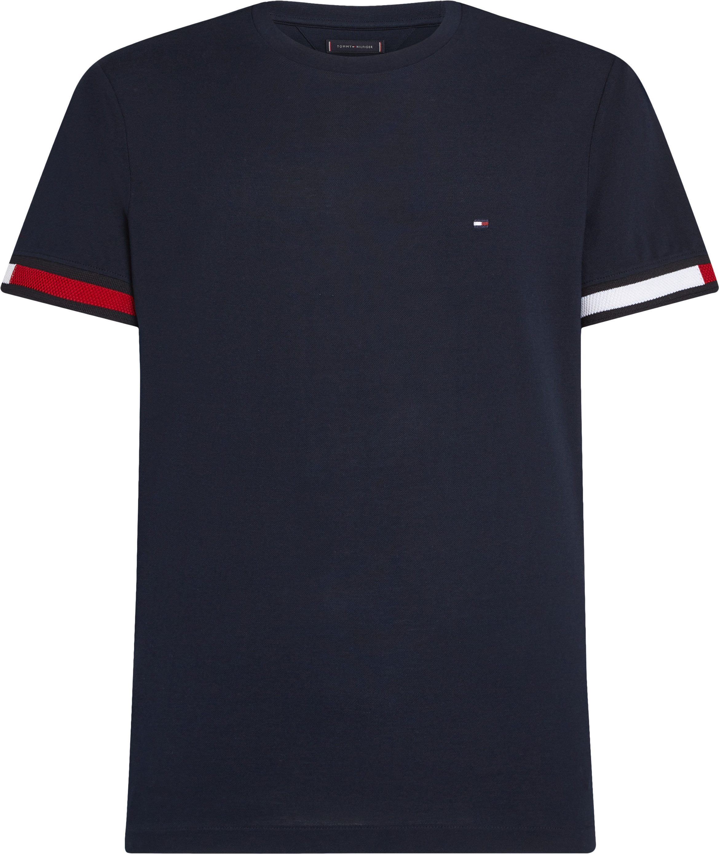 Tommy Hilfiger T-shirt GLOBAL STRIPE FLAG CUFF TEE