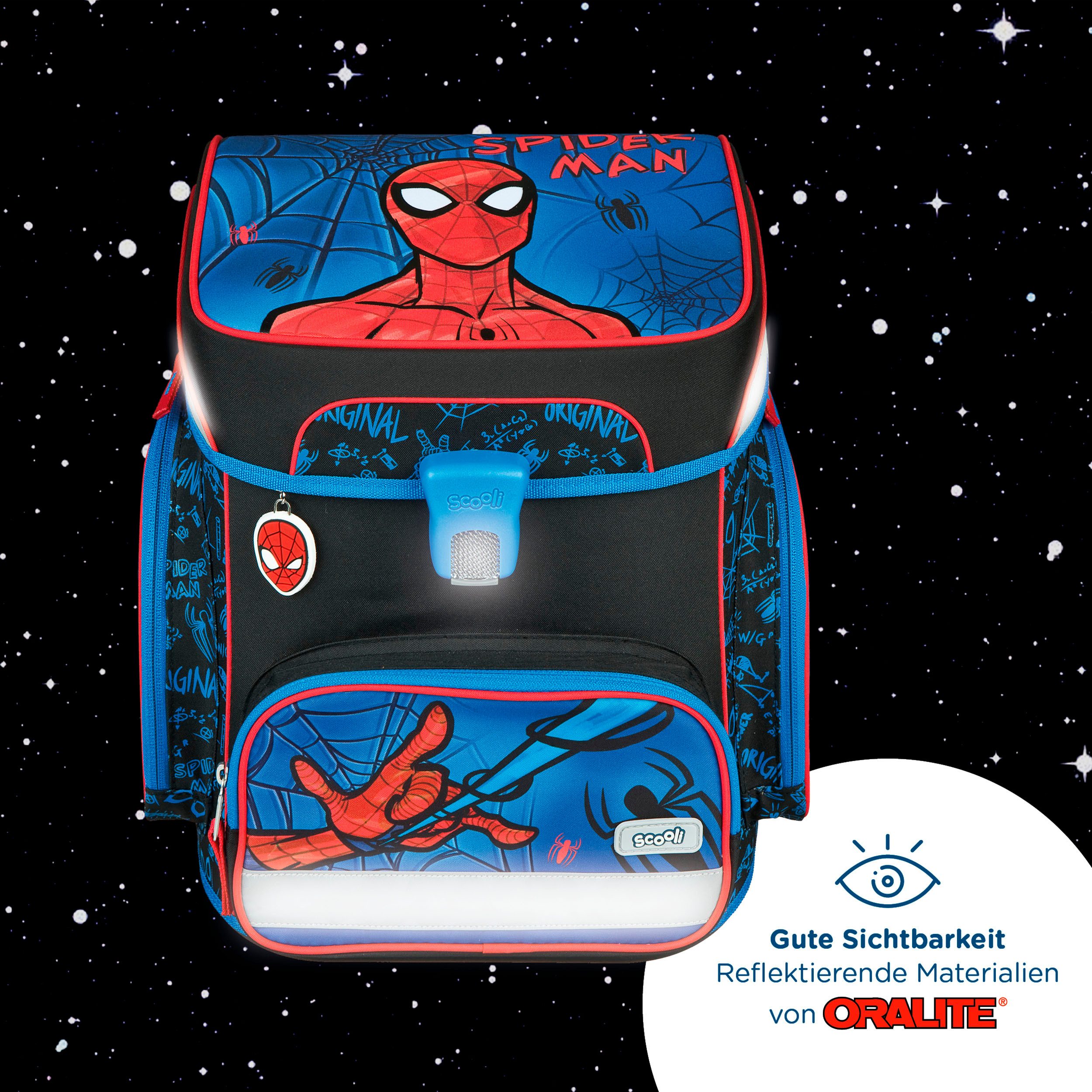 Scooli Schooltas EasyFit, Spider-Man (set, 5-delig)