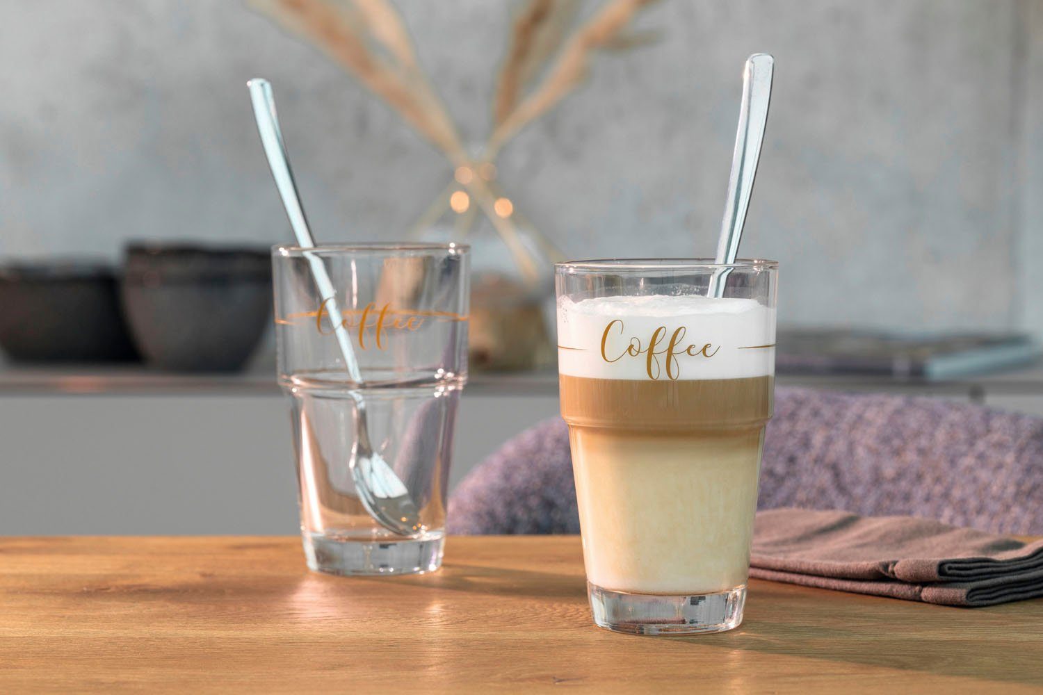 LEONARDO Latte macchiato glas Glazen-set SOLO "Koffie" (set, 6-delig)