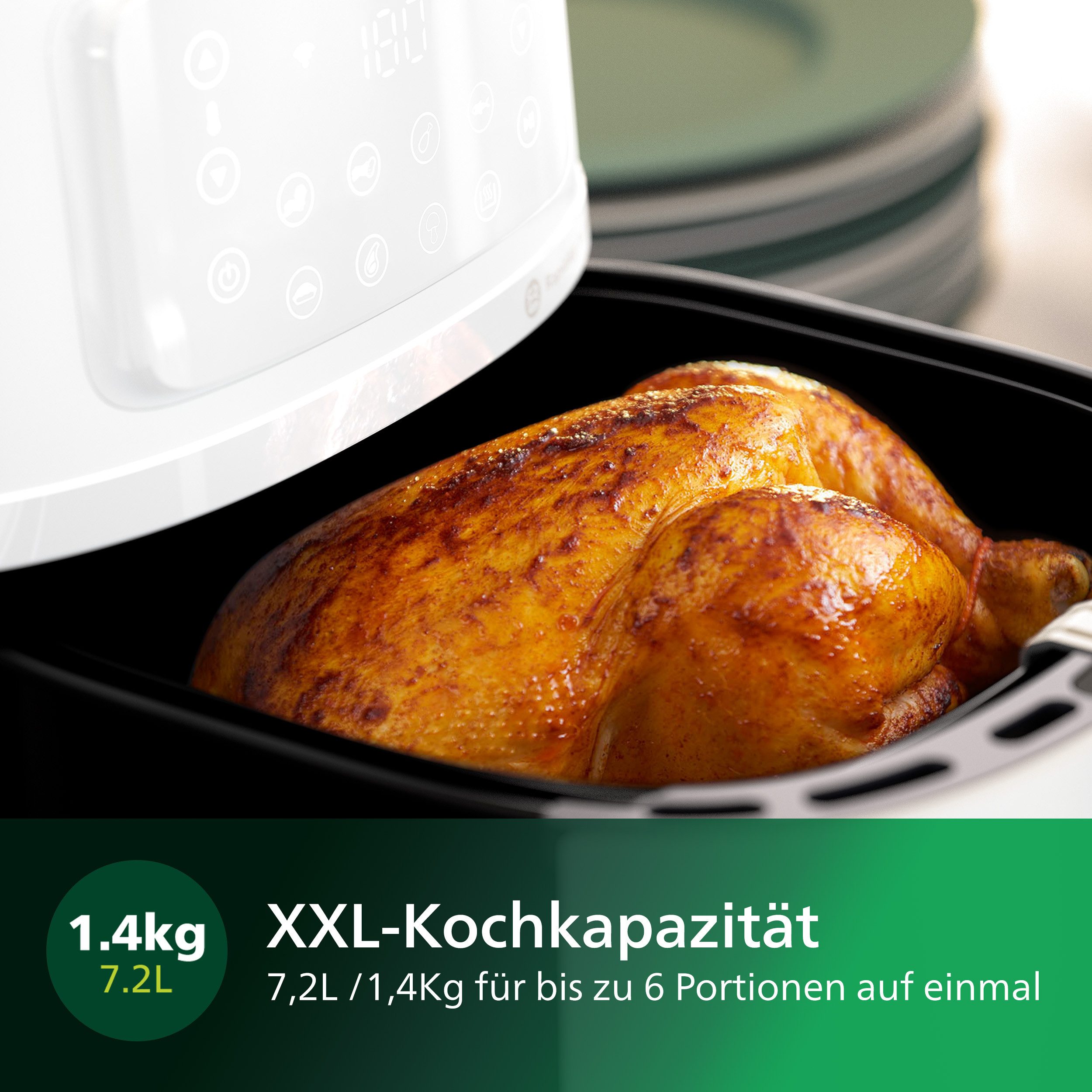 Philips Airfryer XXL HD9285/90, 7,2 l met 7 instellingen, warmhoudfunctie en wifi-connectiviteit
