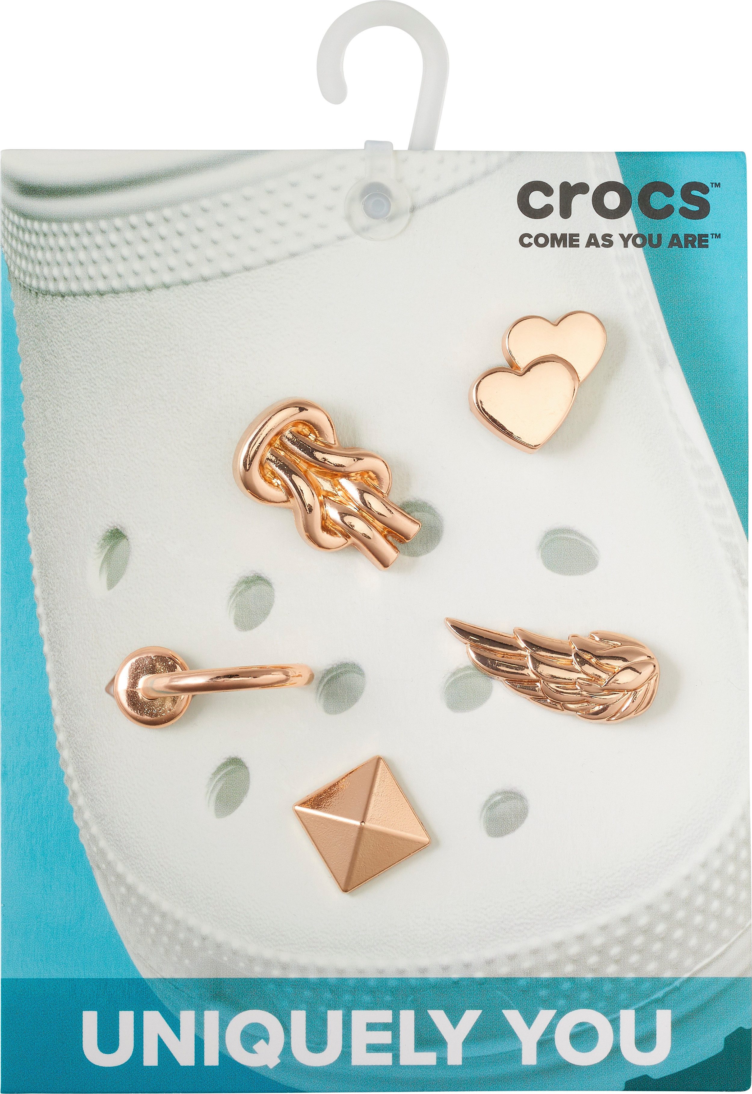 Crocs Schoenbutton Jibbitz - Elevated Gold Gurl , schoen charms in stijlvol ontwerp (set, 5-delig, Geen speelgoed. Niet geschikt voor kinderen jonger dan 3 jaar)