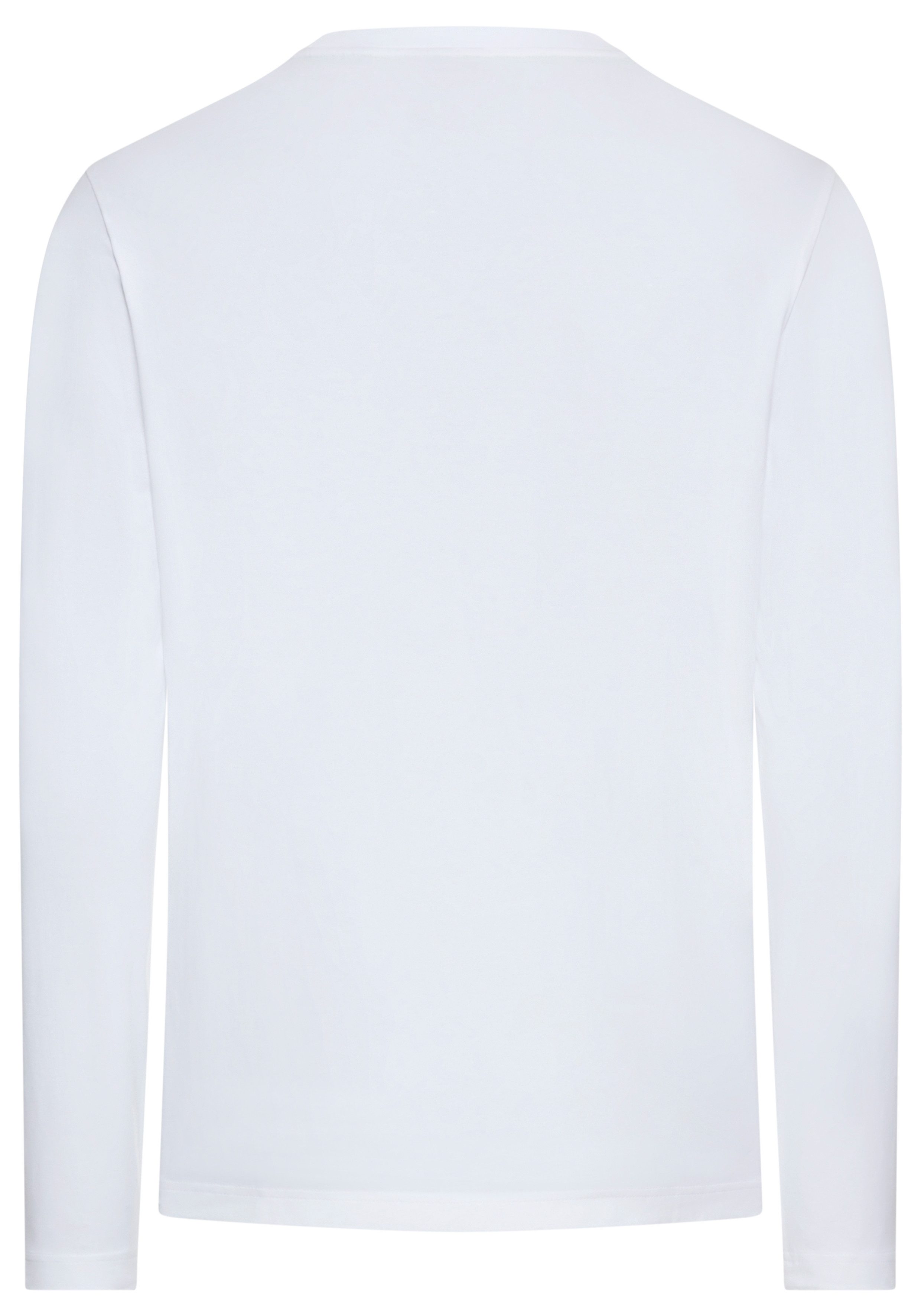 BOSS GREEN Shirt met lange mouwen Tee Long met een ronde hals