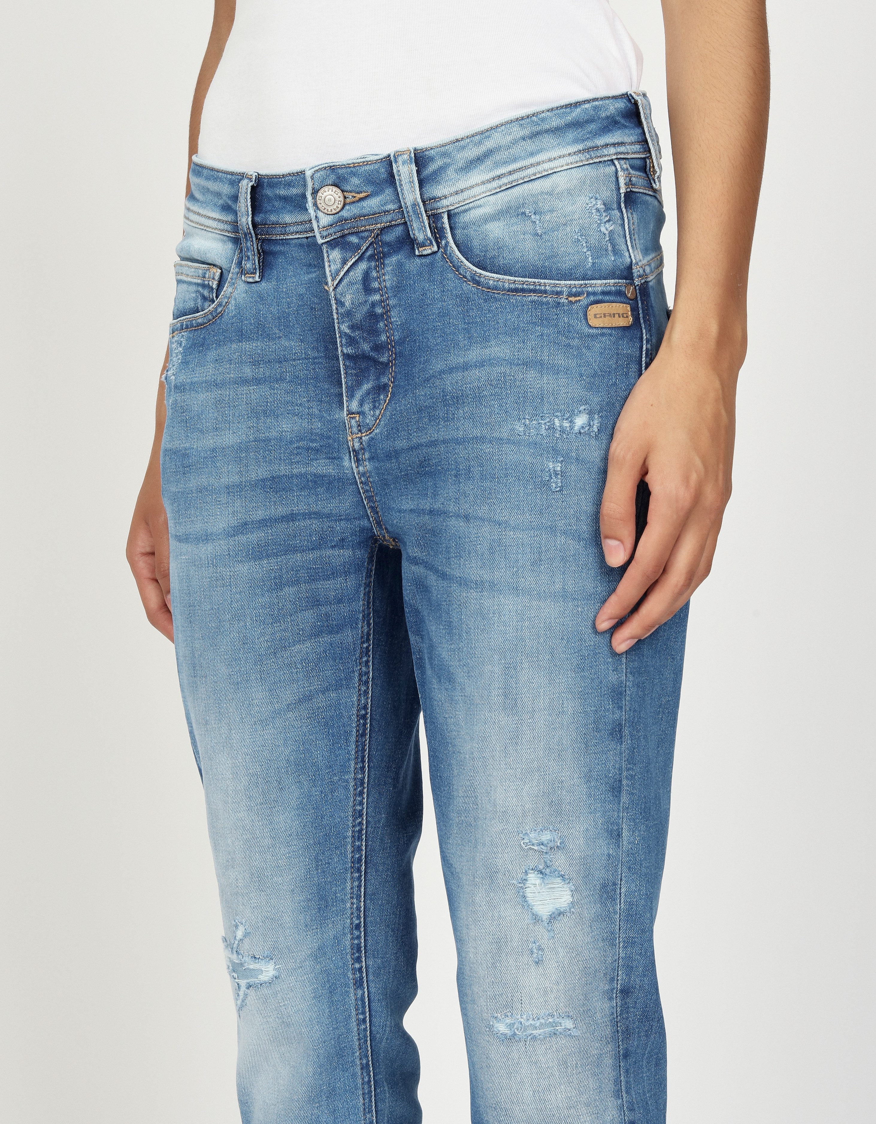 GANG Relax fit jeans 94AMELIE CROPPED in 5-pocket-stijl