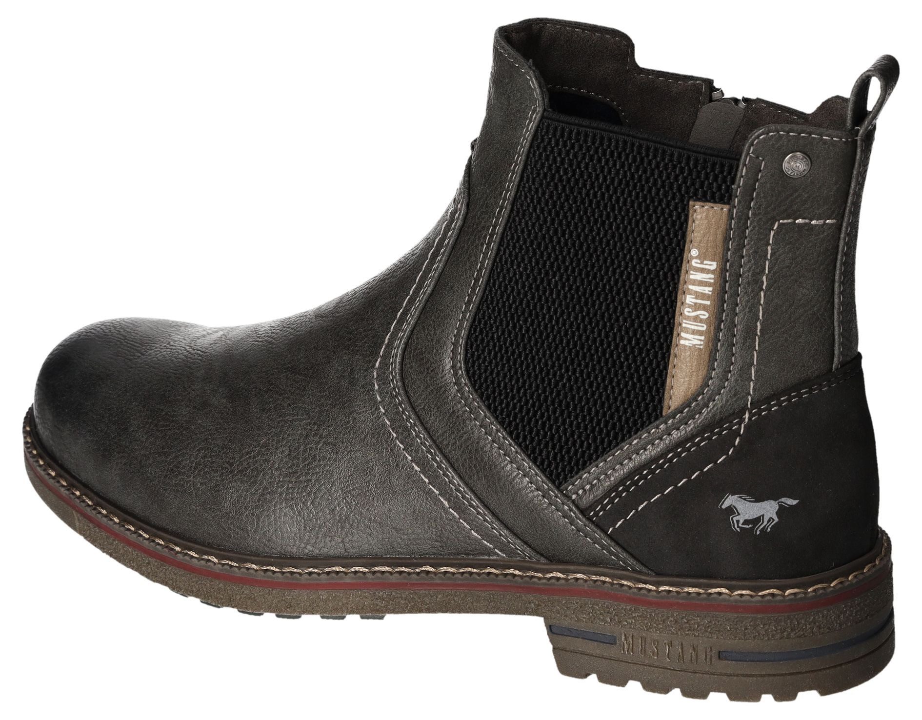 Mustang Shoes Chelsea-boots Enkellaars, zakelijke schoen in klassiek ontwerp, breedte G