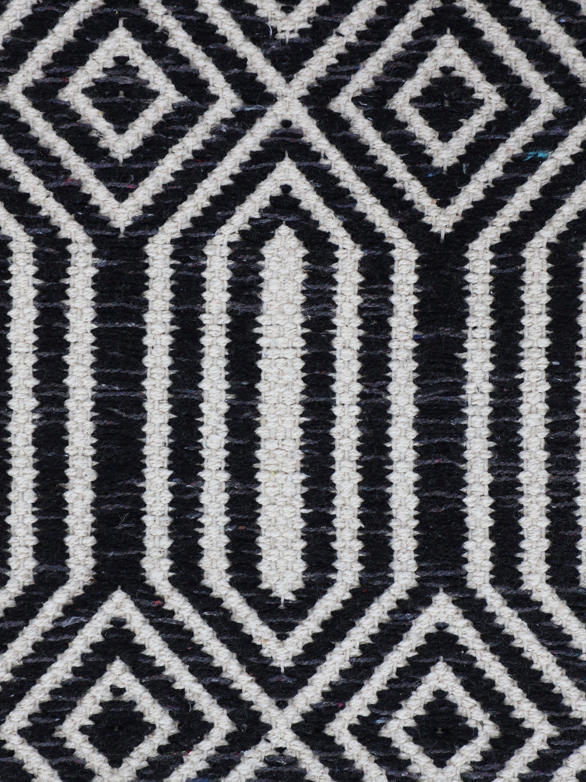 carpetfine Vloerkleed Kelim Oregan Tweezijdig te gebruiken kleed van puur katoen, woonkamer