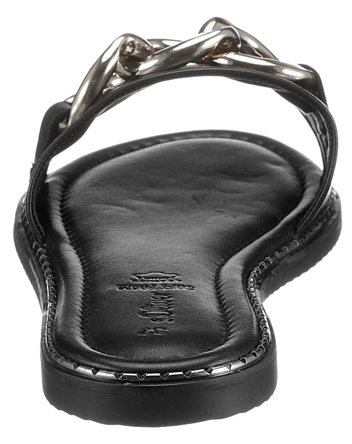 s.Oliver Slippers met sierketting