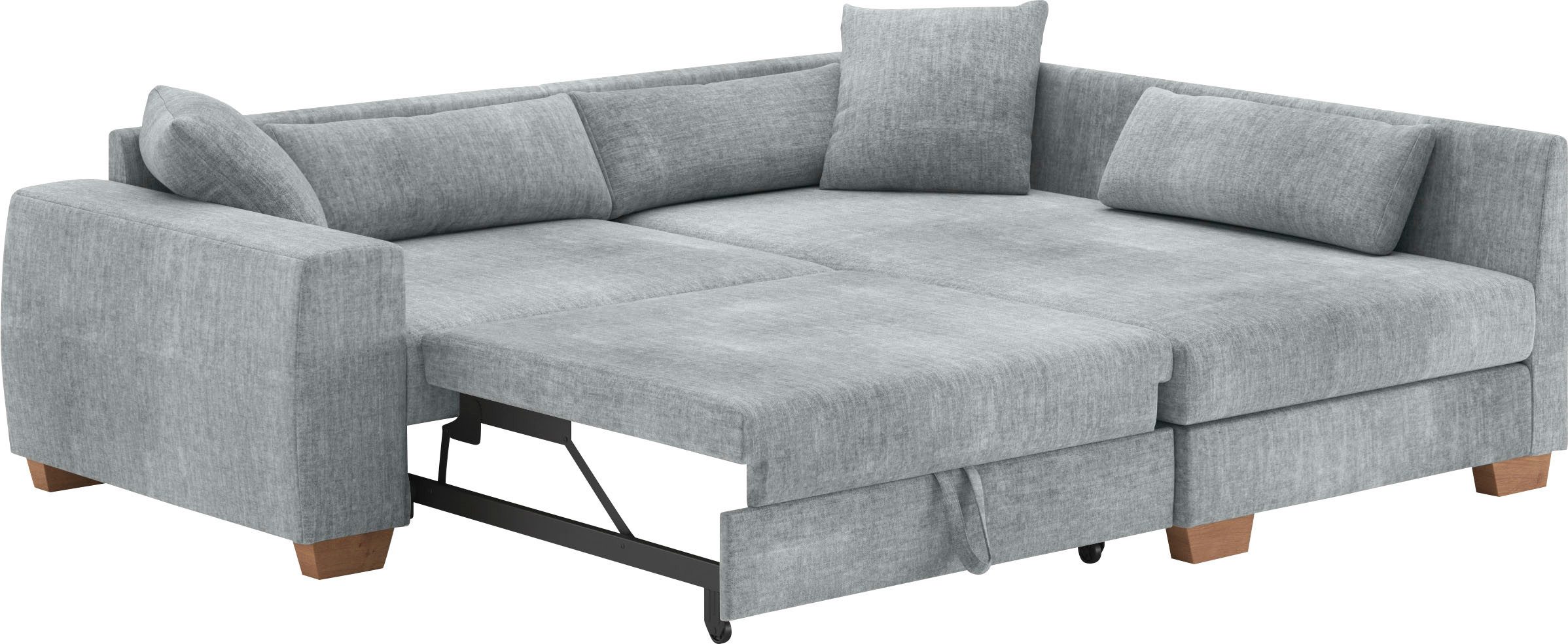 Mr. Couch Hoekbank Hilla L-vorm Met pocketvering, optioneel met slaapfunctie en pocketvering