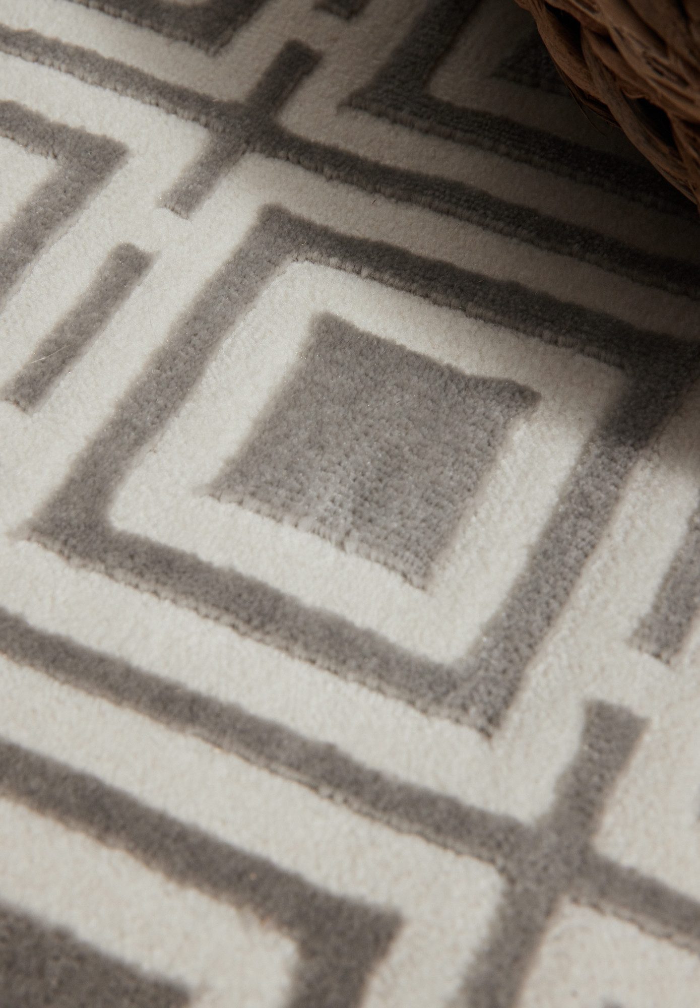 ELLE DECORATION Design-vloerkleed Howlite Woonkamer, slaapkamer, loper, hoog-laag effect, gang, glans