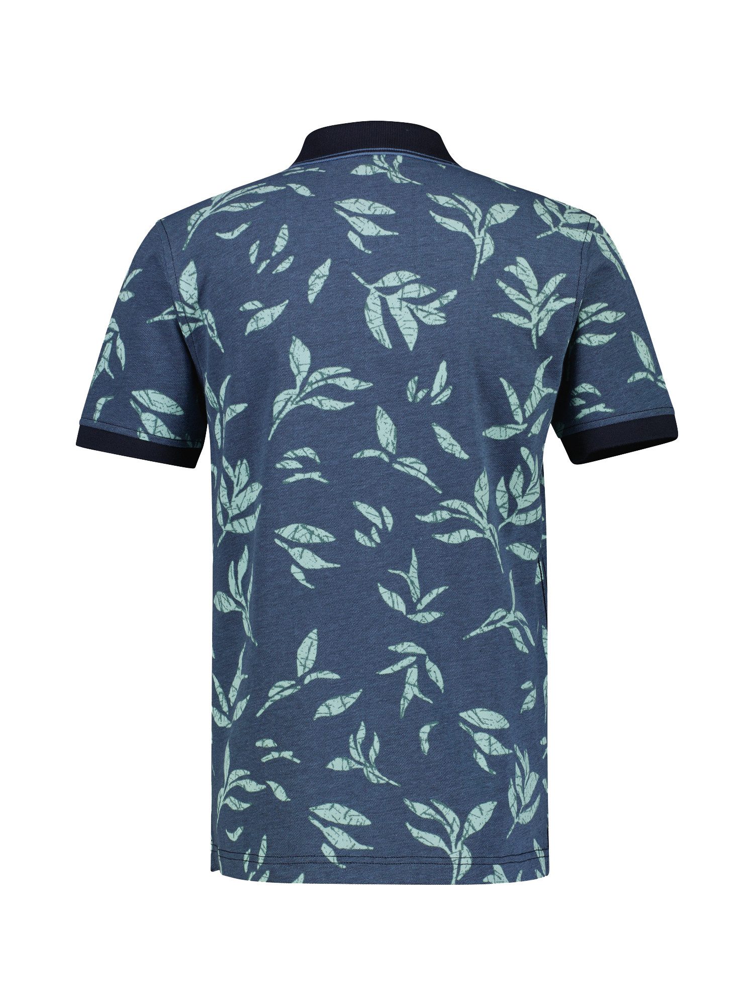 Lerros Poloshirt LERROS poloshirt met bloemendruk en afgezette details