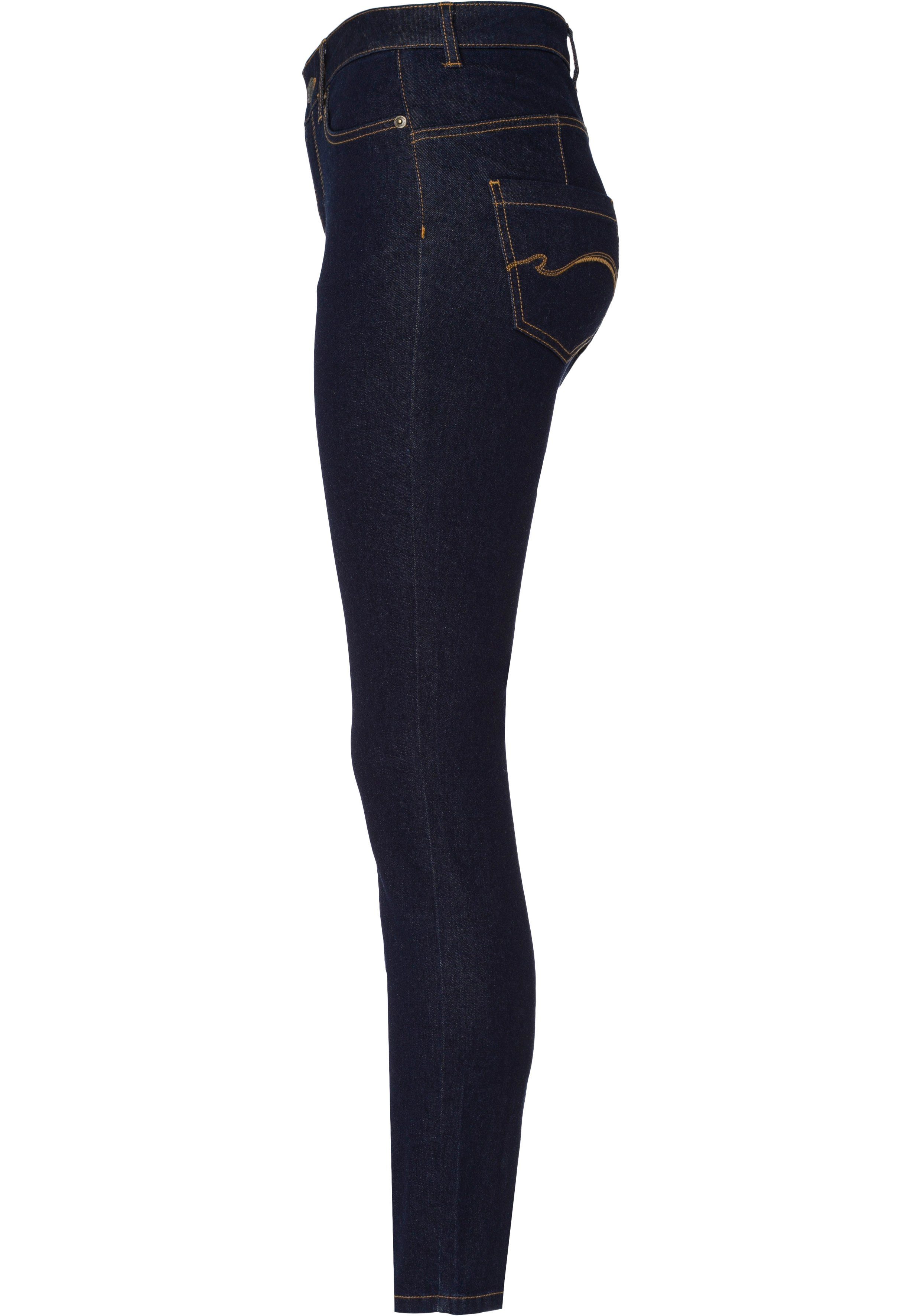 KangaROOS Slim fit jeans CROPPED HIGH WAIST SLIM FIT smalle pasvorm, skinny jeans, trendy used-wassing