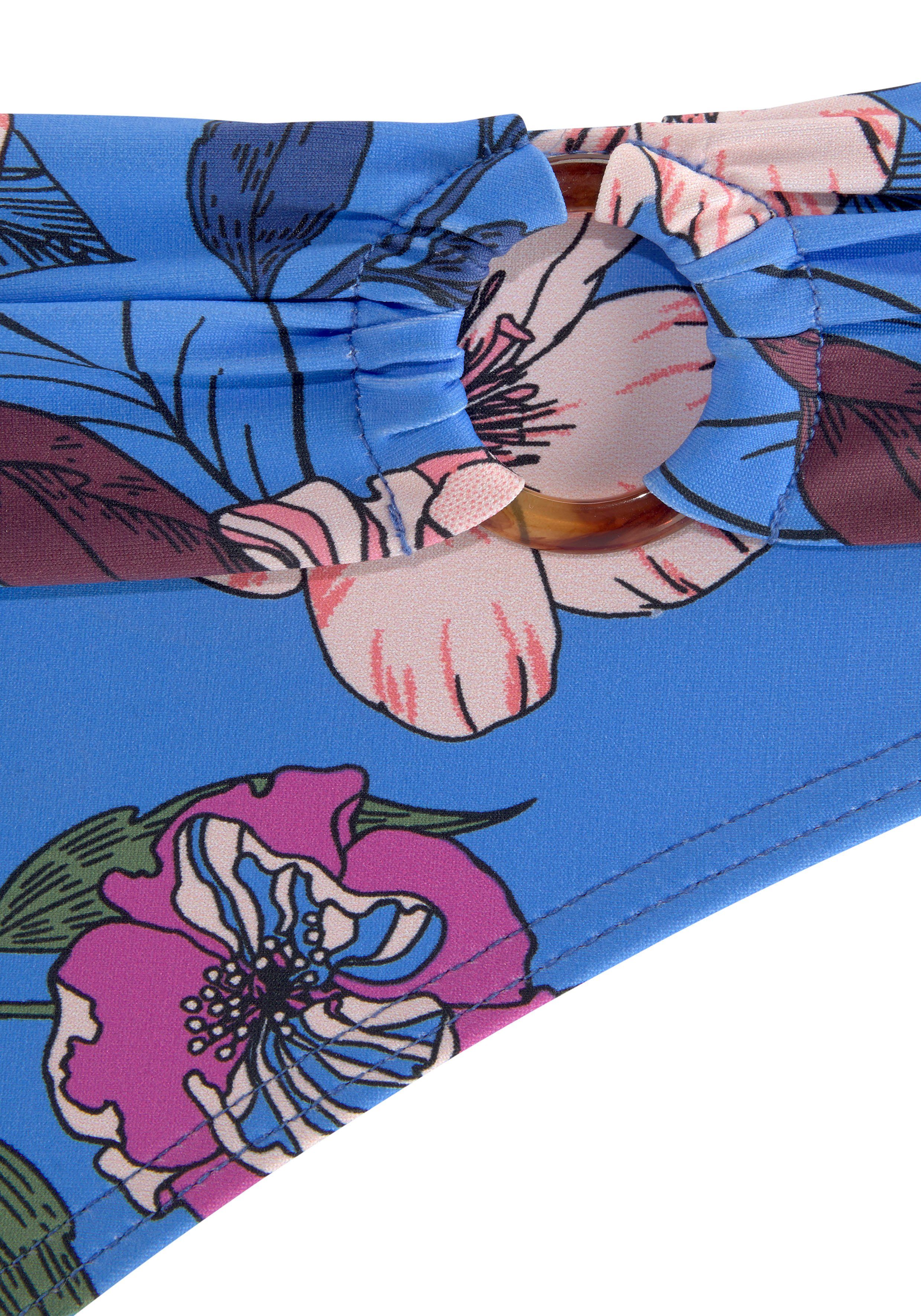 s.Oliver RED LABEL Beachwear Bikinibroekje Maya met gebloemd design en omslagband
