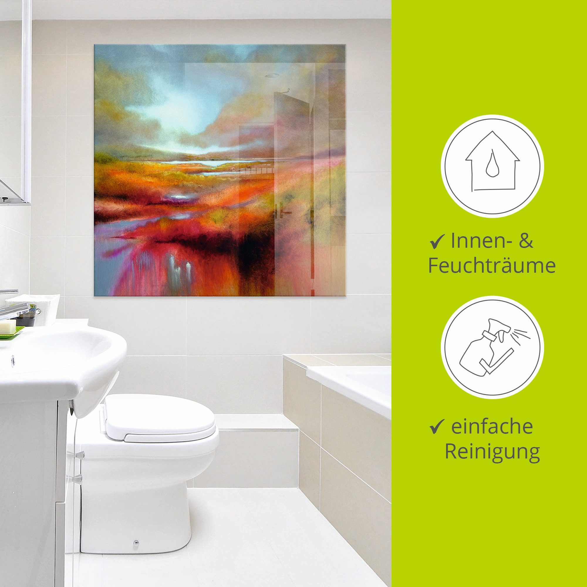 Artland Print op glas Een perfecte dag I in verschillende maten