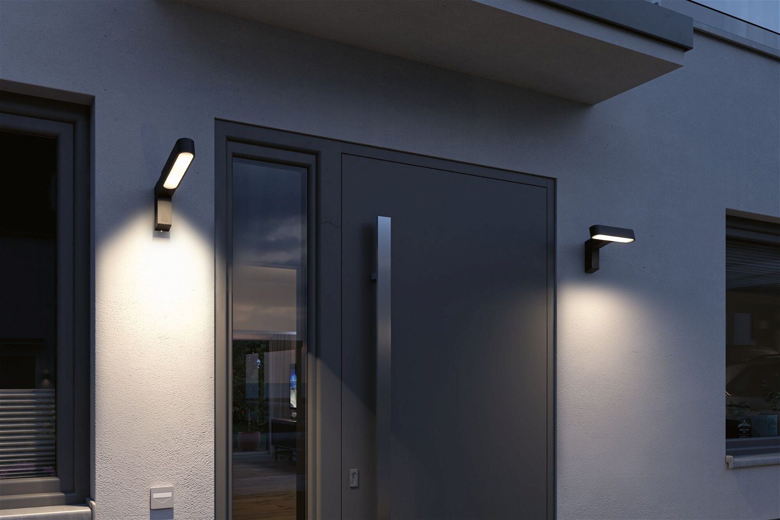 Paulmann Led-wandlamp voor buiten House Ito 47x301mm 3000K 6W 450lm 230V 65° Antraciet Metaal Kunststof (1 stuk)