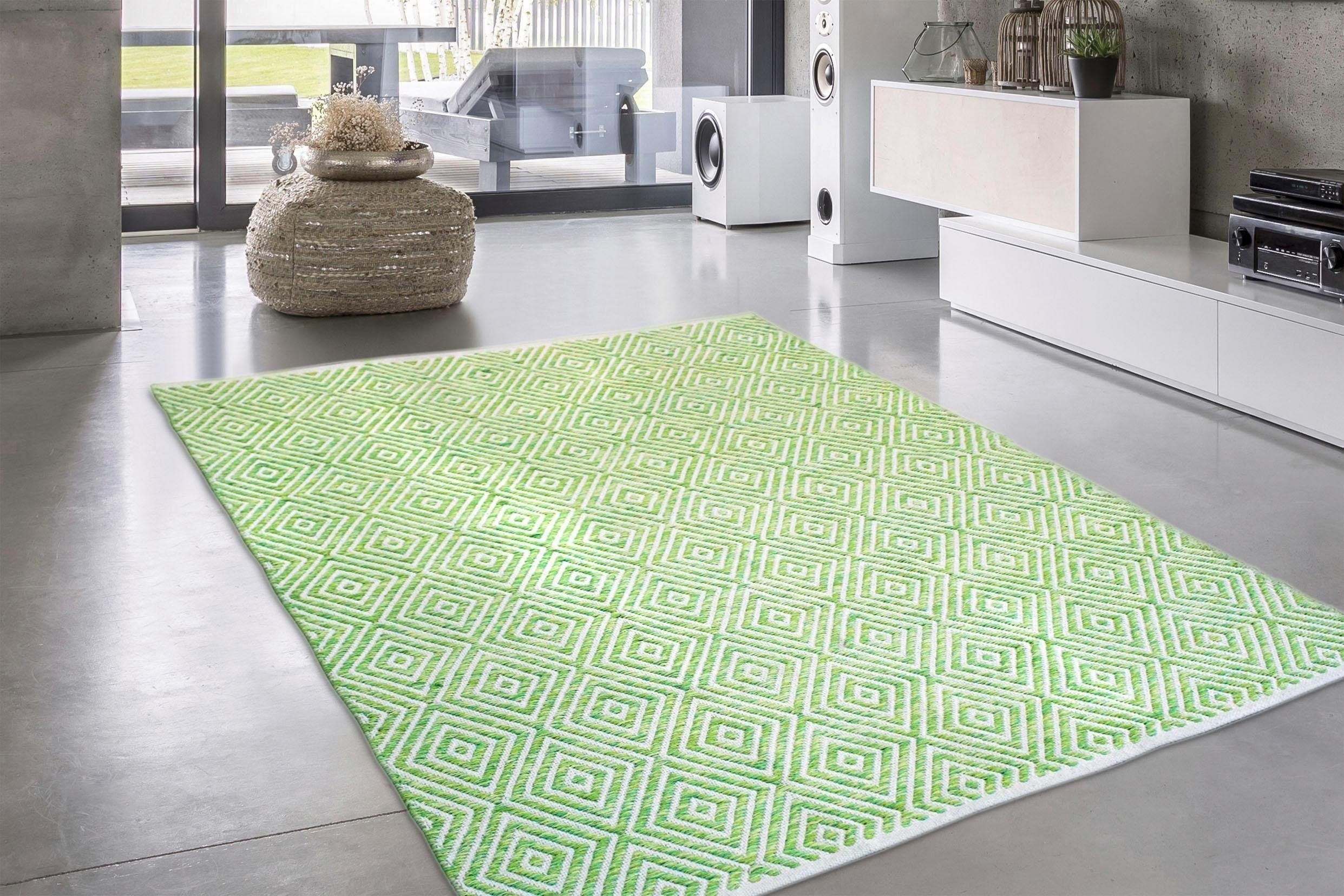 calo-deluxe Vloerkleed Luba 333 puur katoen, woonkamer
