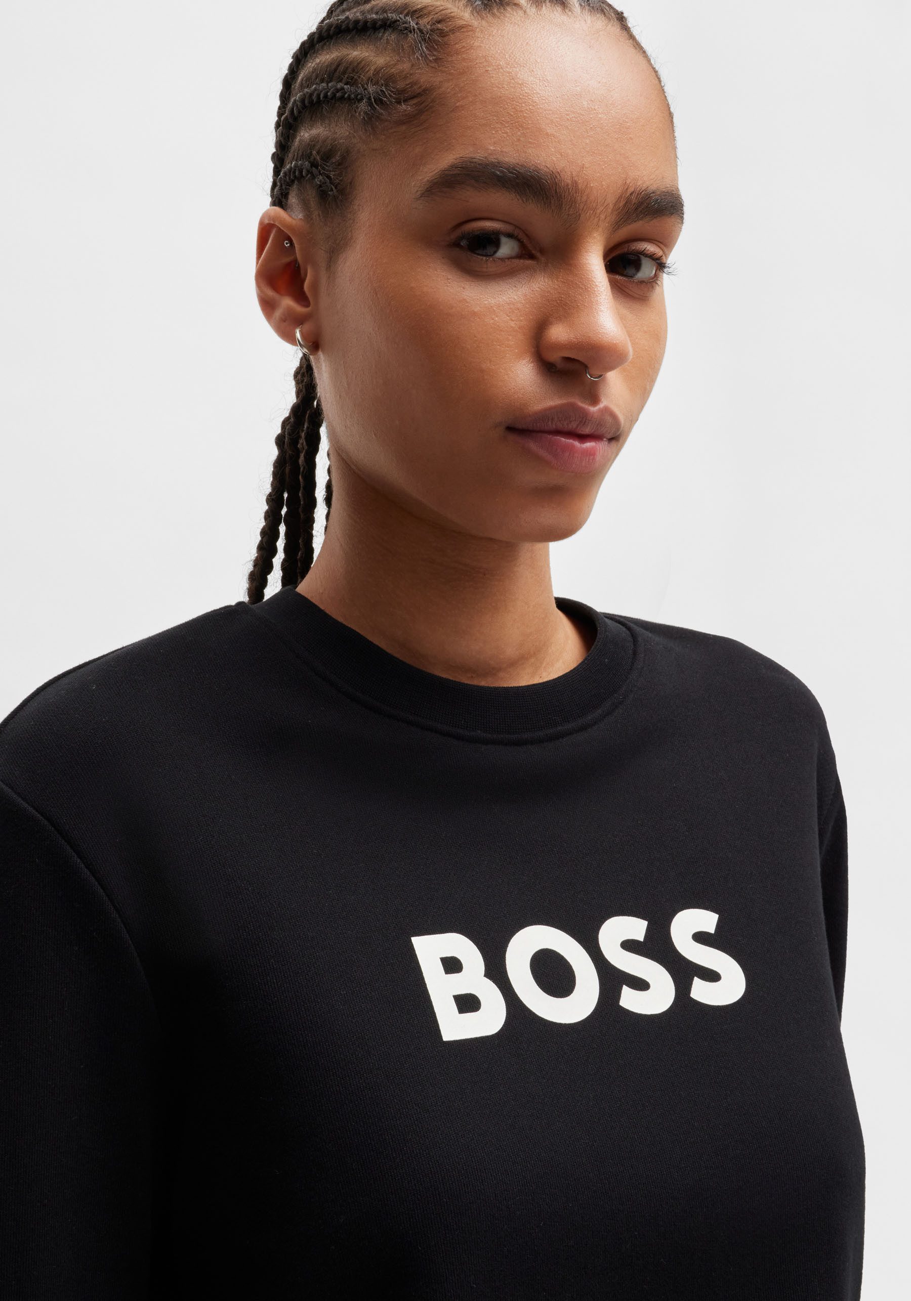 Boss Orange Sweatshirt met een ronde hals