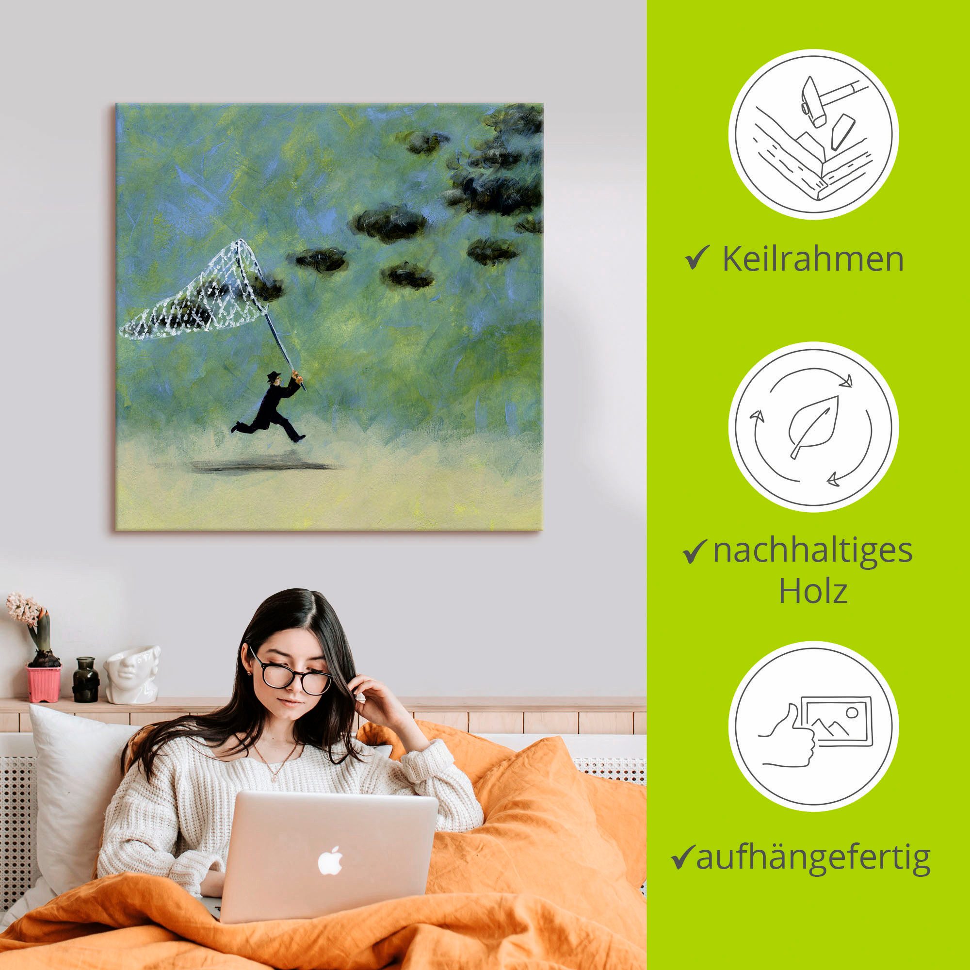 Artland Artprint Wolkenvanger als artprint op linnen, poster, muursticker in verschillende maten