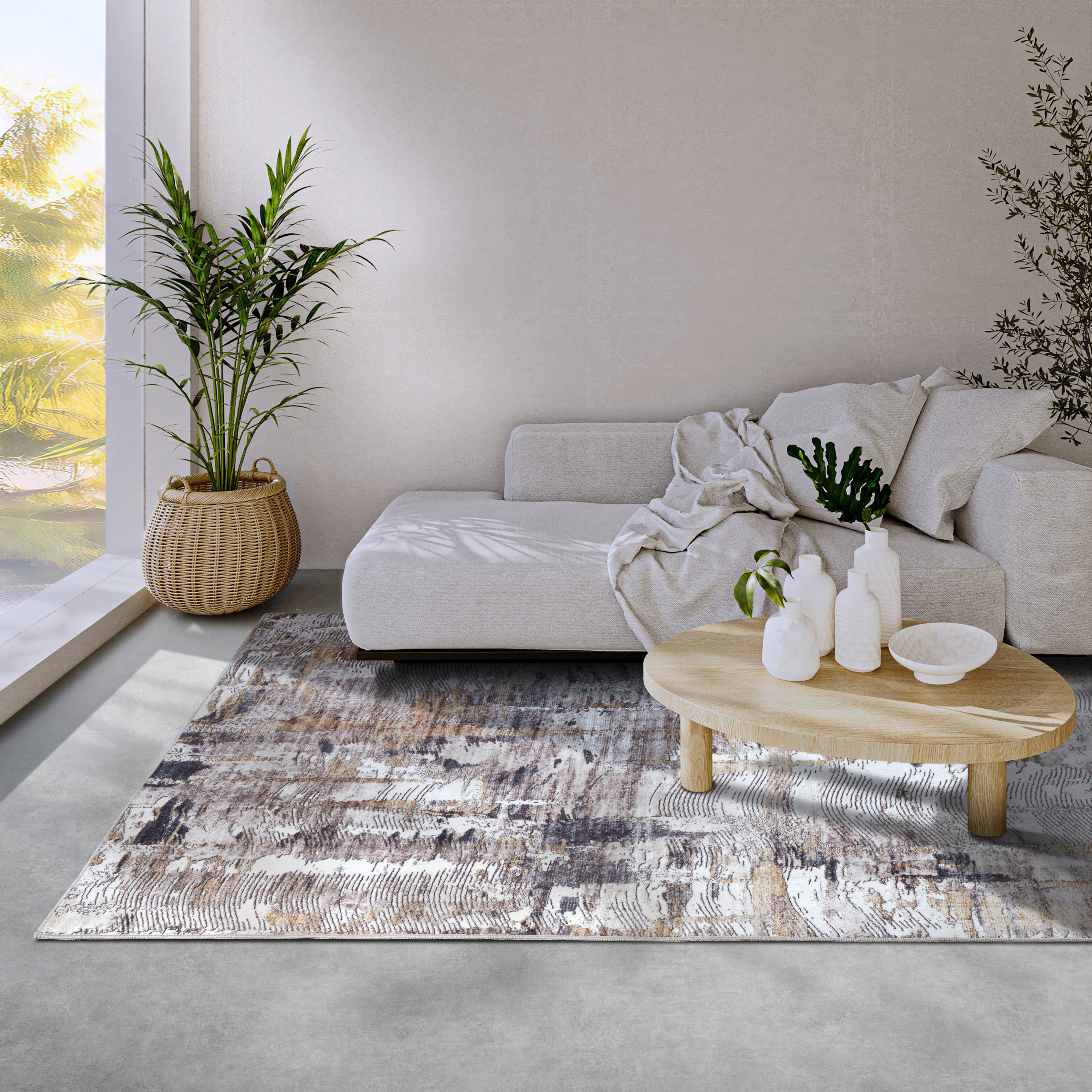 ELLE DECORATION Vloerkleed Malard Kortpolig, antislip, vintage, modern, woonkamer, gang