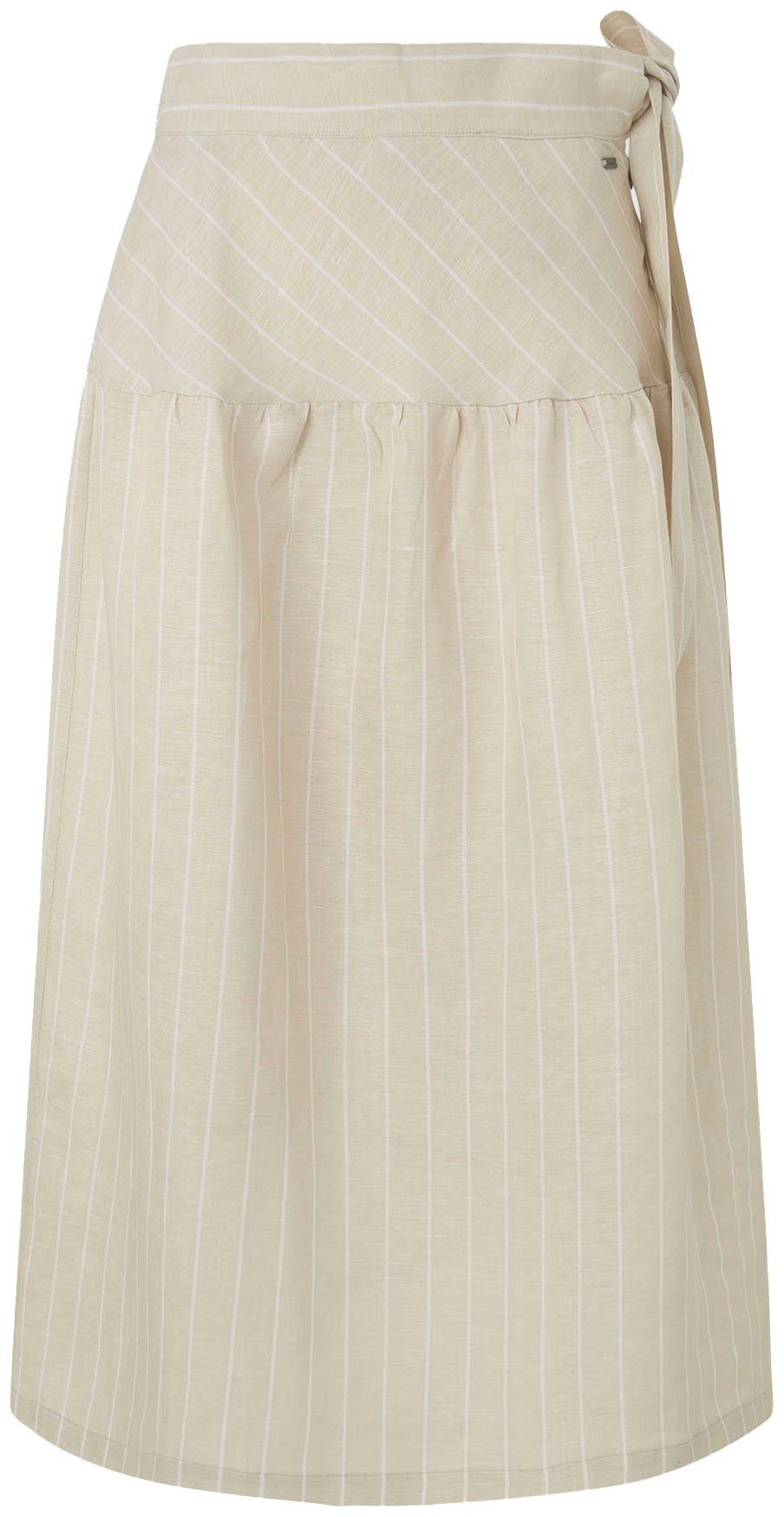 Pepe Jeans Midirok Effie van zomerse linnenmix