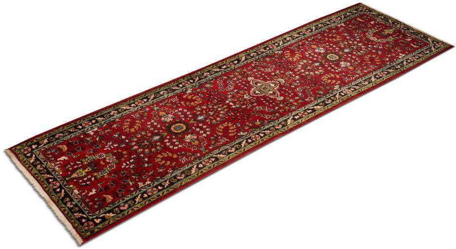 morgenland Wollen kleed Täbriz Teppich handgeknüpft rot-Läufer Täbriz - 300 x 86 cm - rot